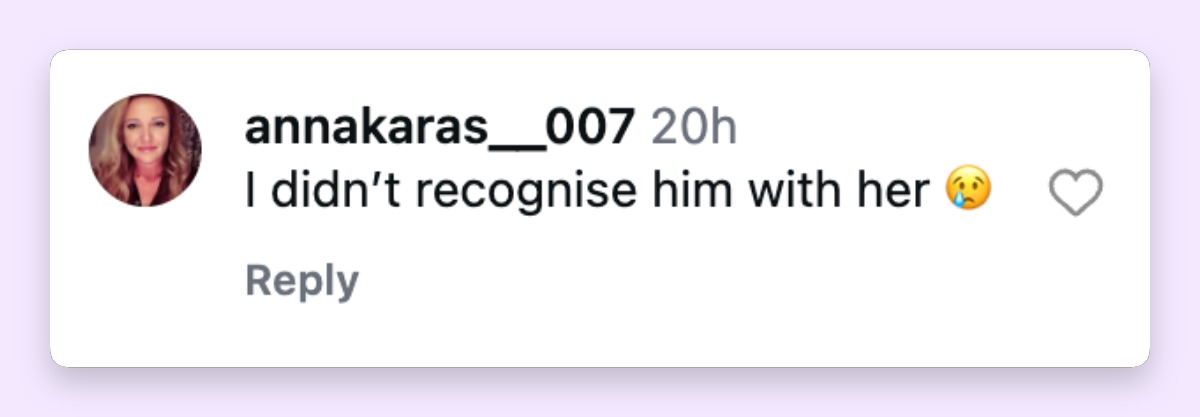 George's appearance also prompted some unexpected double takes online, with one viewer admitting, "I didn’t recognise him with her 😢." Similar remarks appeared elsewhere as the new Lake Como photos circulated. | Source: Instagram/pagesix