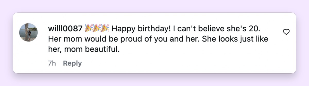 Some followers said Anna Nicole would have been proud of both Dannielynn and Larry. The birthday tribute sparked especially emotional reactions from people who have watched Dannielynn grow up over the years. | Source: Instagram/larryanddannielynn