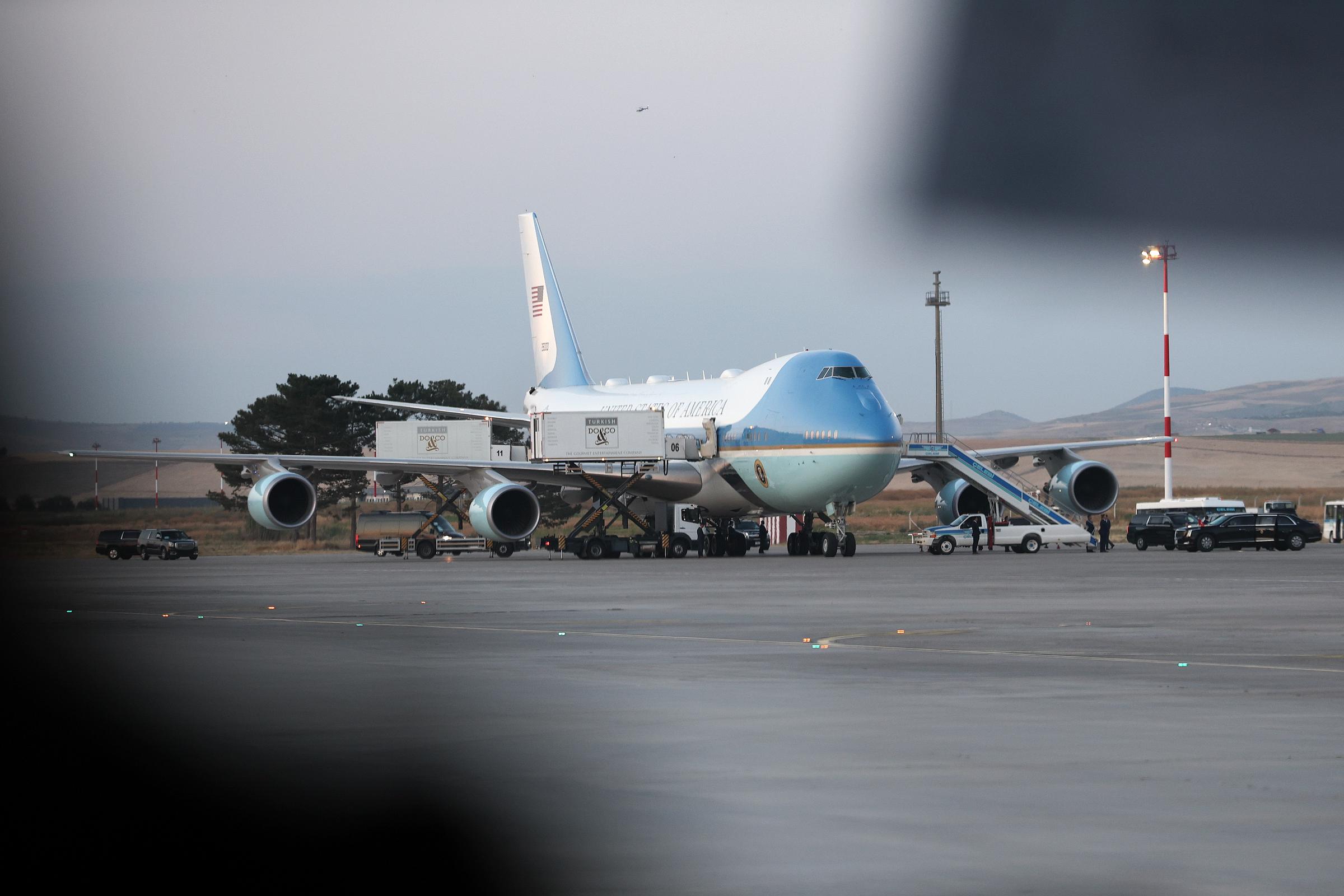 The old Air Force One became central to the reported security ruse after Trump publicly boarded it in Ankara. Journalists and some White House staff reportedly remained aboard without knowing the president had been moved elsewhere. | Source: Getty Images