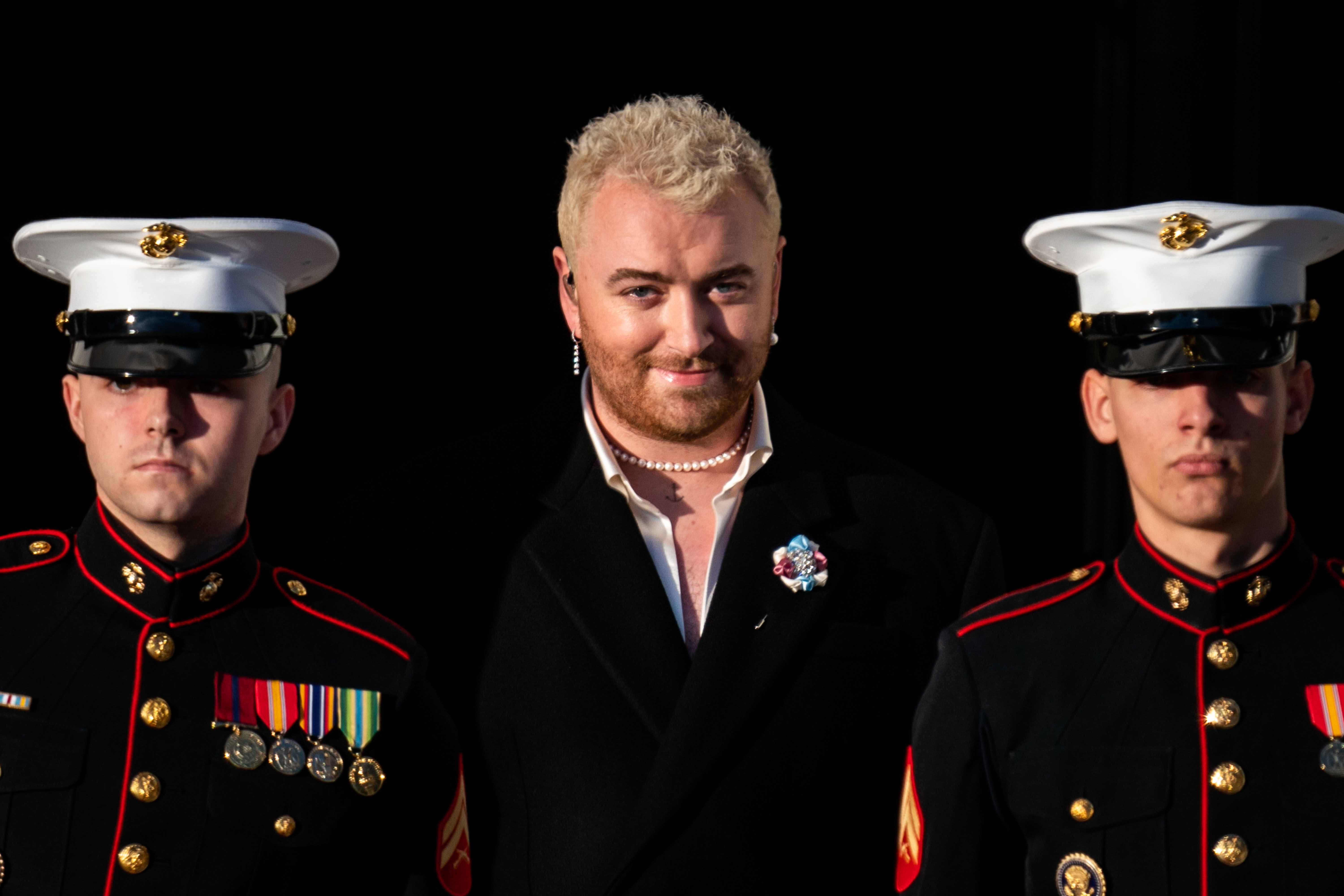Sam Smith performs on the South Lawn of the White House on December 13, 2022 | Source: Getty Images