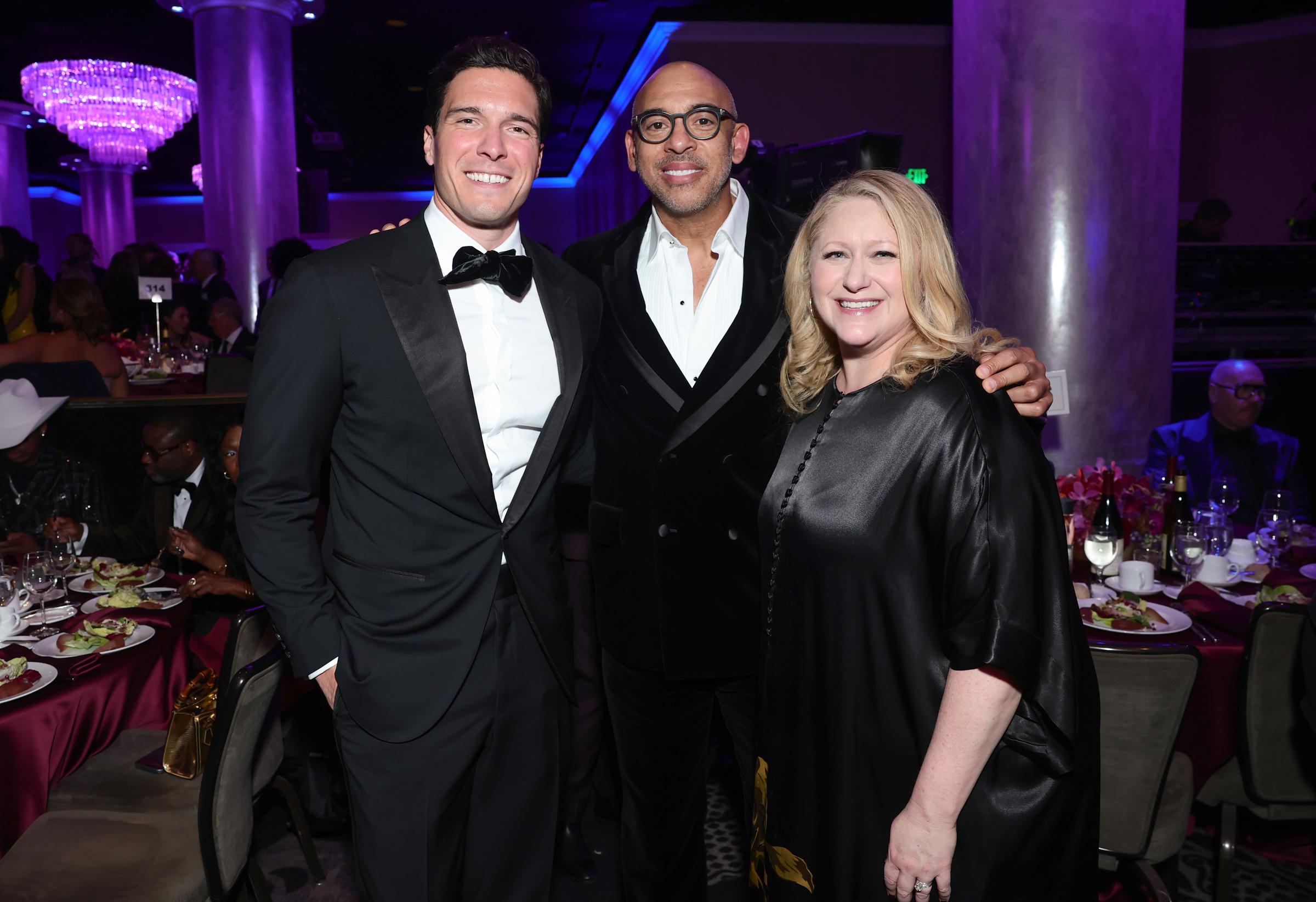 Will Reeve, Harvey Mason Jr., and Debra O'Connell attend the 68th GRAMMY Awards Pre-GRAMMY Gala on January 31, 2026 | Source: Getty Images