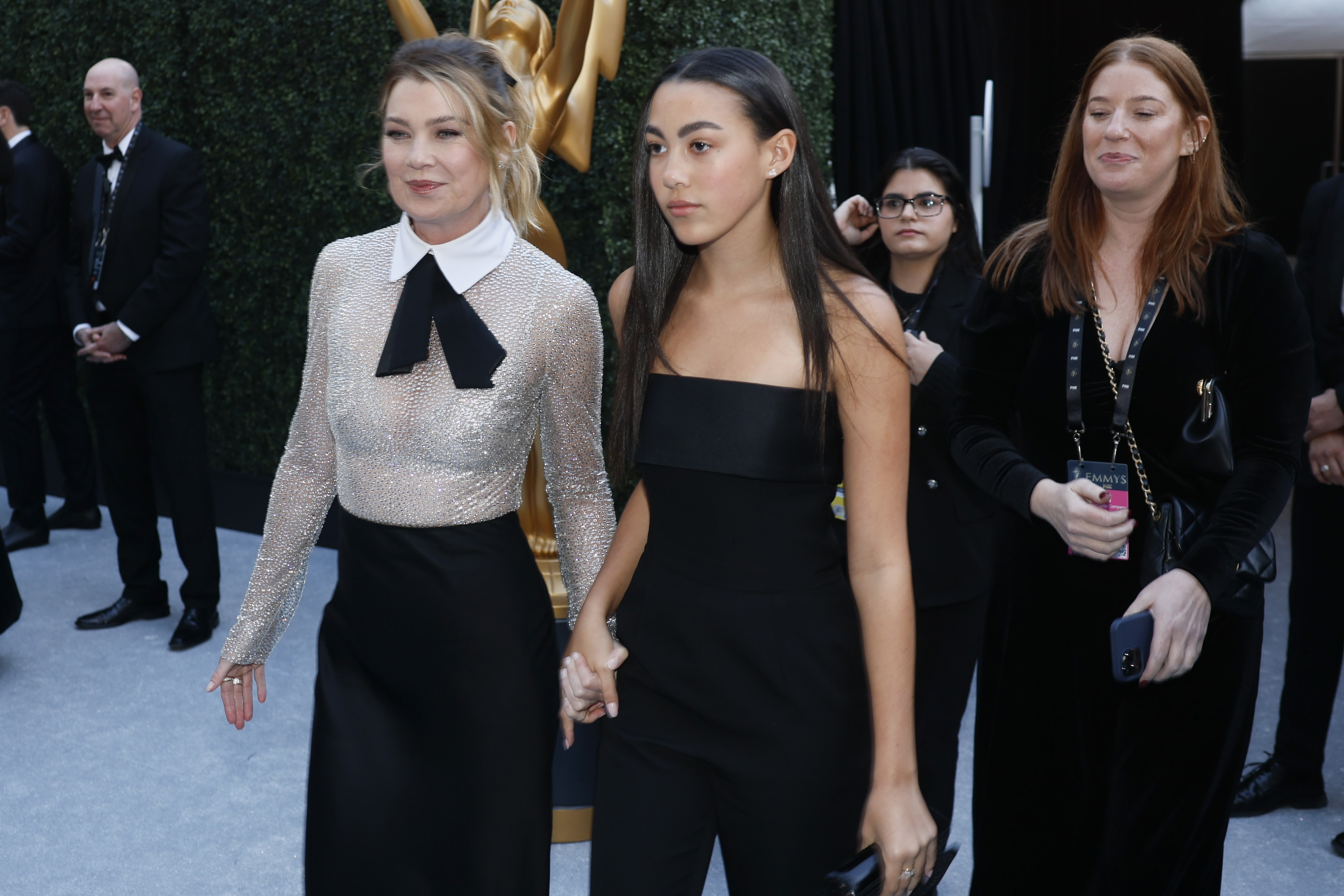 Ellen Pompeo and Stella Ivery attend the 75th Primetime Emmy Awards on January 15, 2024, in Los Angeles, California. | Source: Getty Images