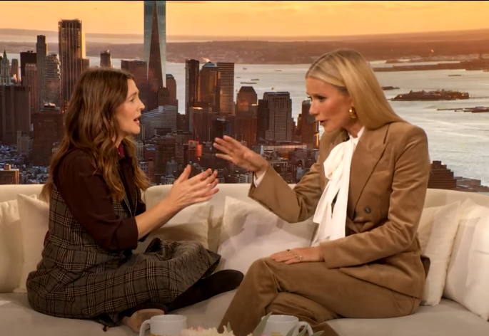 Drew Barrymore and Gwyneth Paltrow talking about their children on an episode of "The Drew Barrymore Show" from November 8, 2024 | Source: Youtube/The Drew Barrymore Show