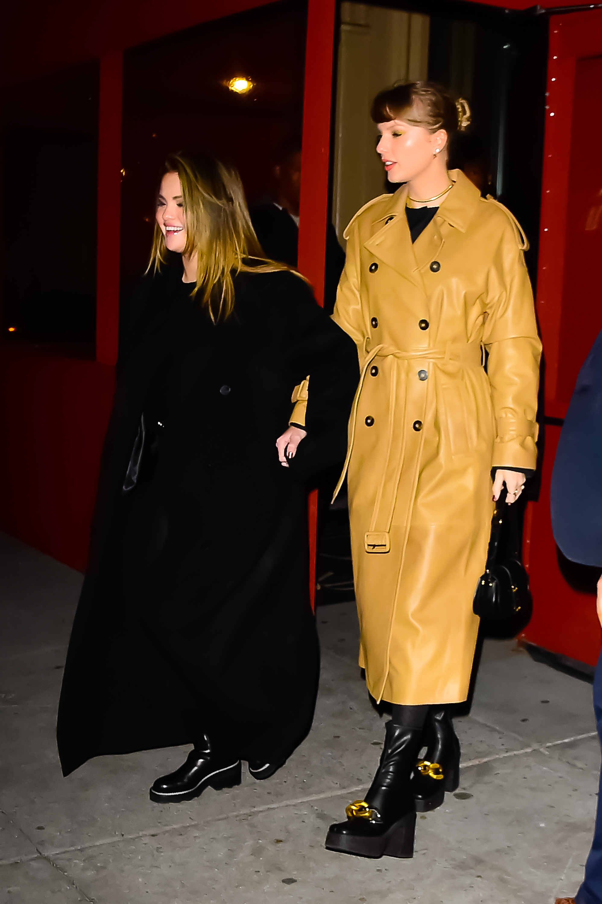 Selena Gomez and Taylor Swift are seen on December 12, 2023, in New York City. | Source: Getty Images