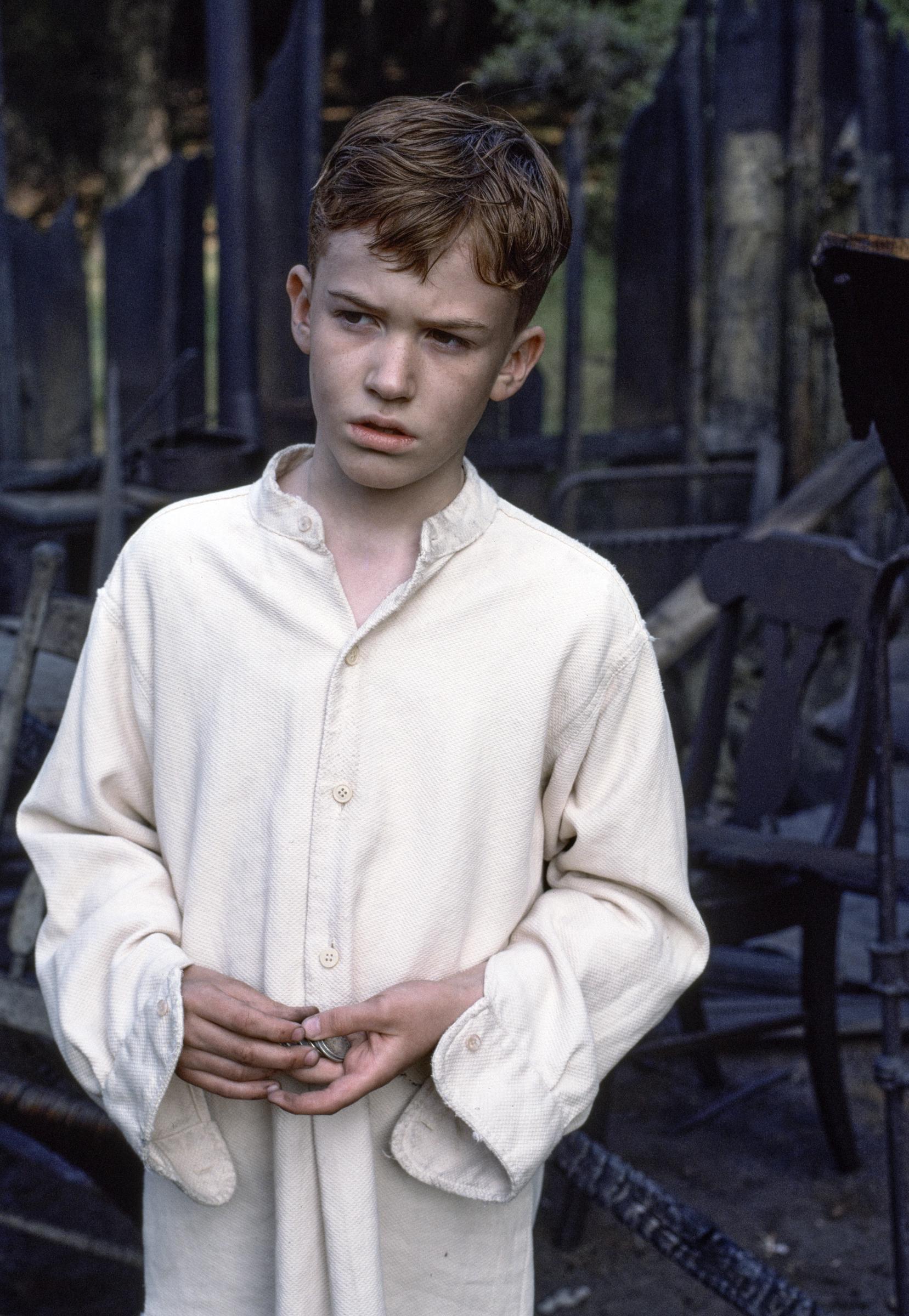 Joseph Mazzello on the set of "A Father For Charlie," 1994 | Source: Getty Images
