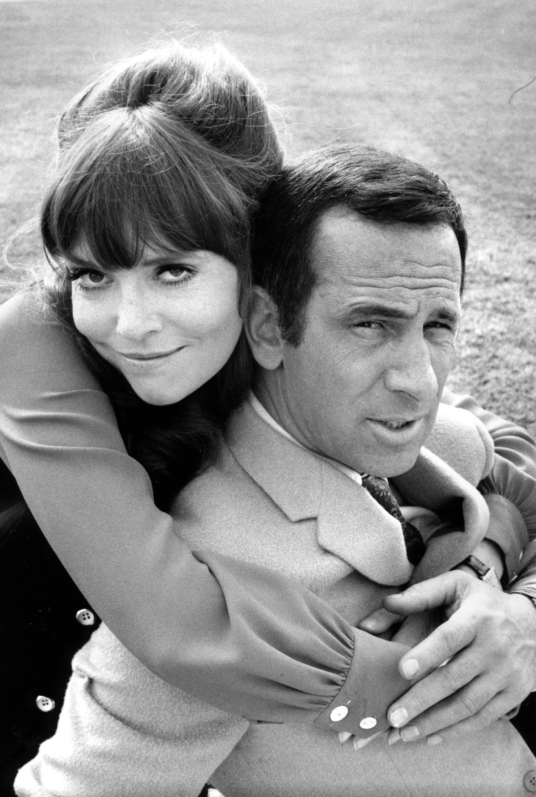 Barbara Feldon and Don Adams, stars of the CBS spy comedy series "Get Smart," photographed in Los Angeles, California, on January 1, 1969 | Source: Getty Images