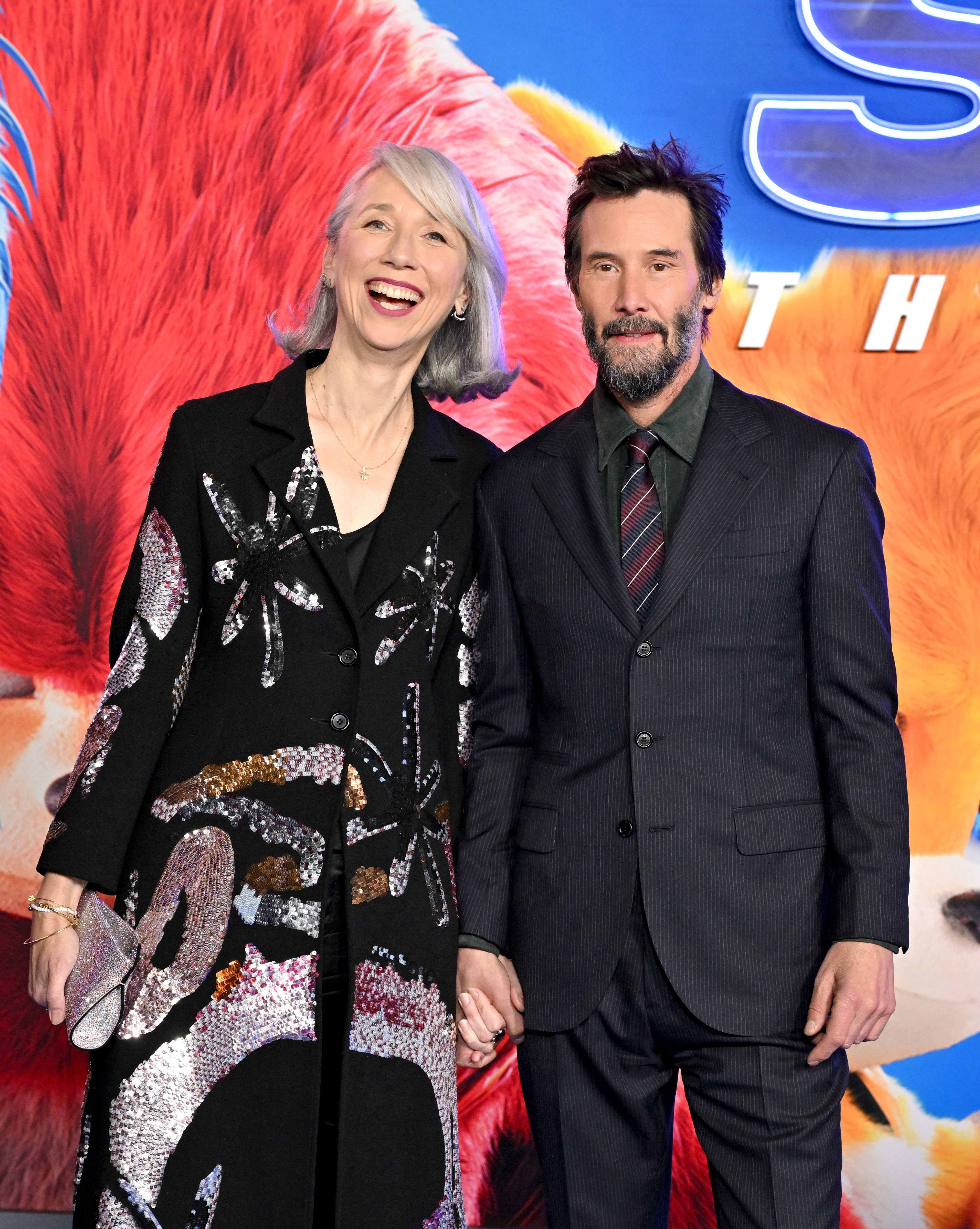 Alexandra Grant and Keanu Reeves at the premiere of "Sonic the Hedgehog 3" in Los Angeles, California on December 16, 2024. | Source: Getty Images
