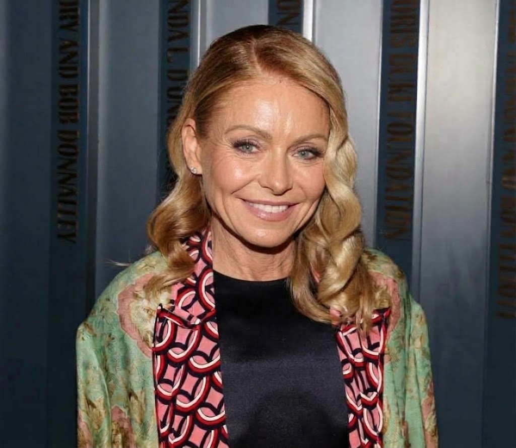 An AI-generated portrait presents a different side of Kelly Ripa, imagining the television personality with more noticeable crow's feet, forehead lines, and deeper smile creases — areas she has openly discussed treating with Botox. | Source: Gemini