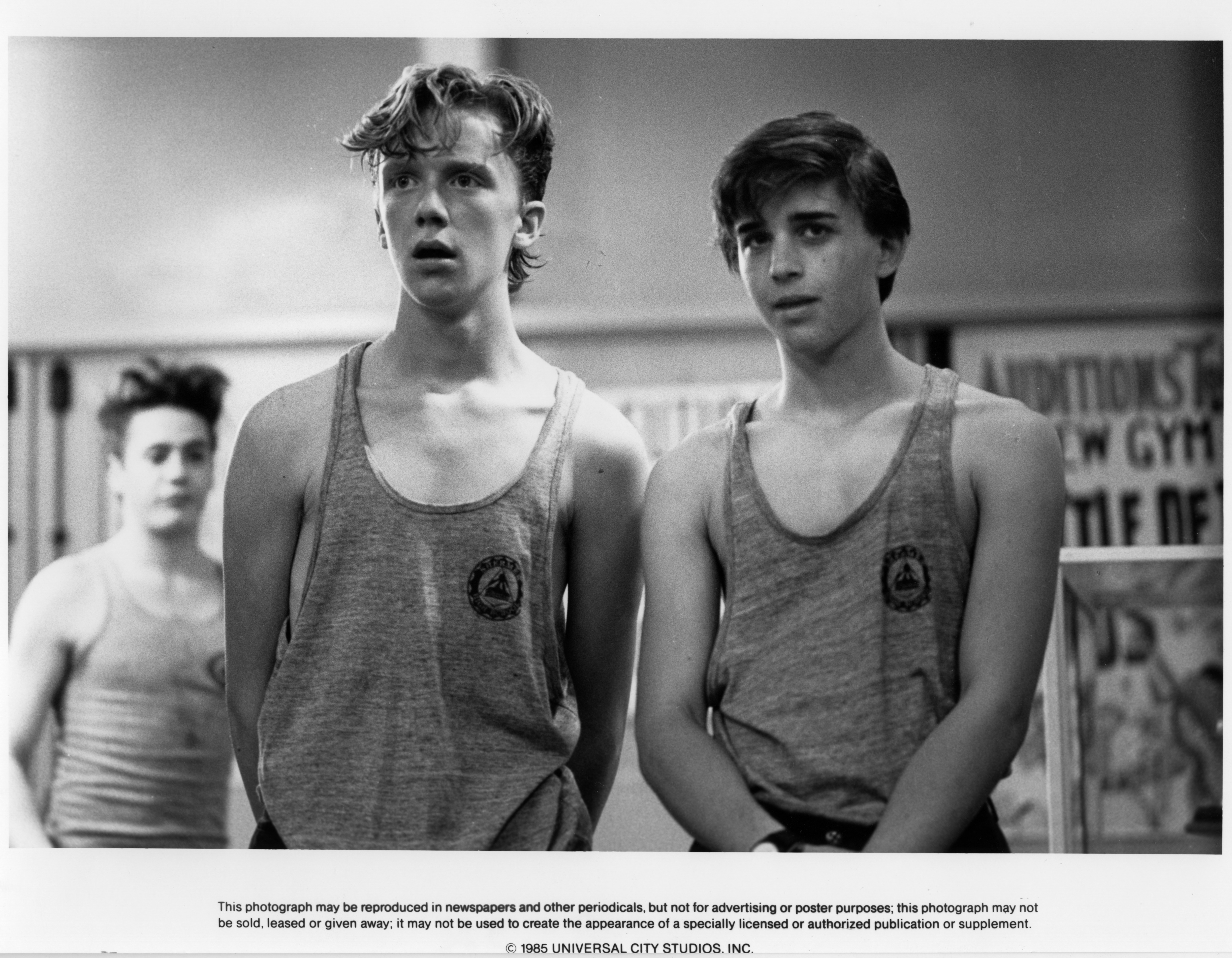 Ilan Mitchell-Smith and Anthony Michael Hall shared dynamic on-screen chemistry as teenage leads in a classic 1980s comedy. In this photo, they filmed a scene for the Universal Studios movie "Weird Science" circa 1984. | Source: Getty Images