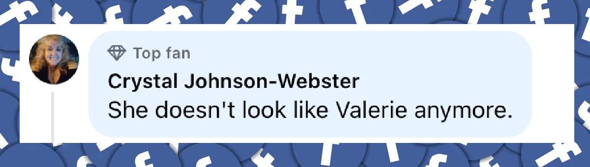 A netizen's comment on Valerie Bertinelli, dated June 8, 2025 | Source: Facebook/peoplemag