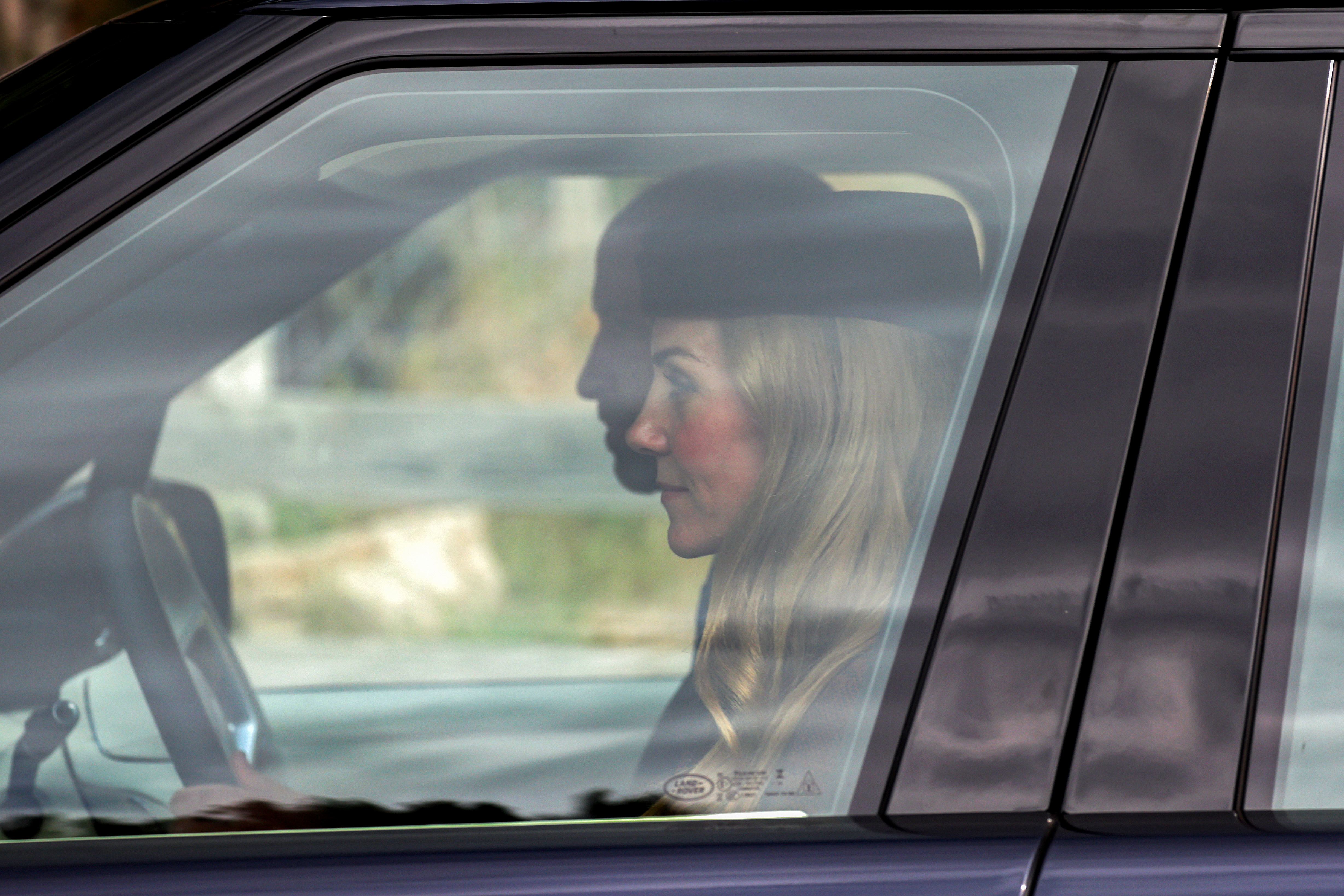 Prince William, Prince of Wales and Catherine, Princess of Wales depart by car at Crathie Kirk after attending the church service on August 24, 2025 in Crathie, Aberdeenshire | Source: Getty Images