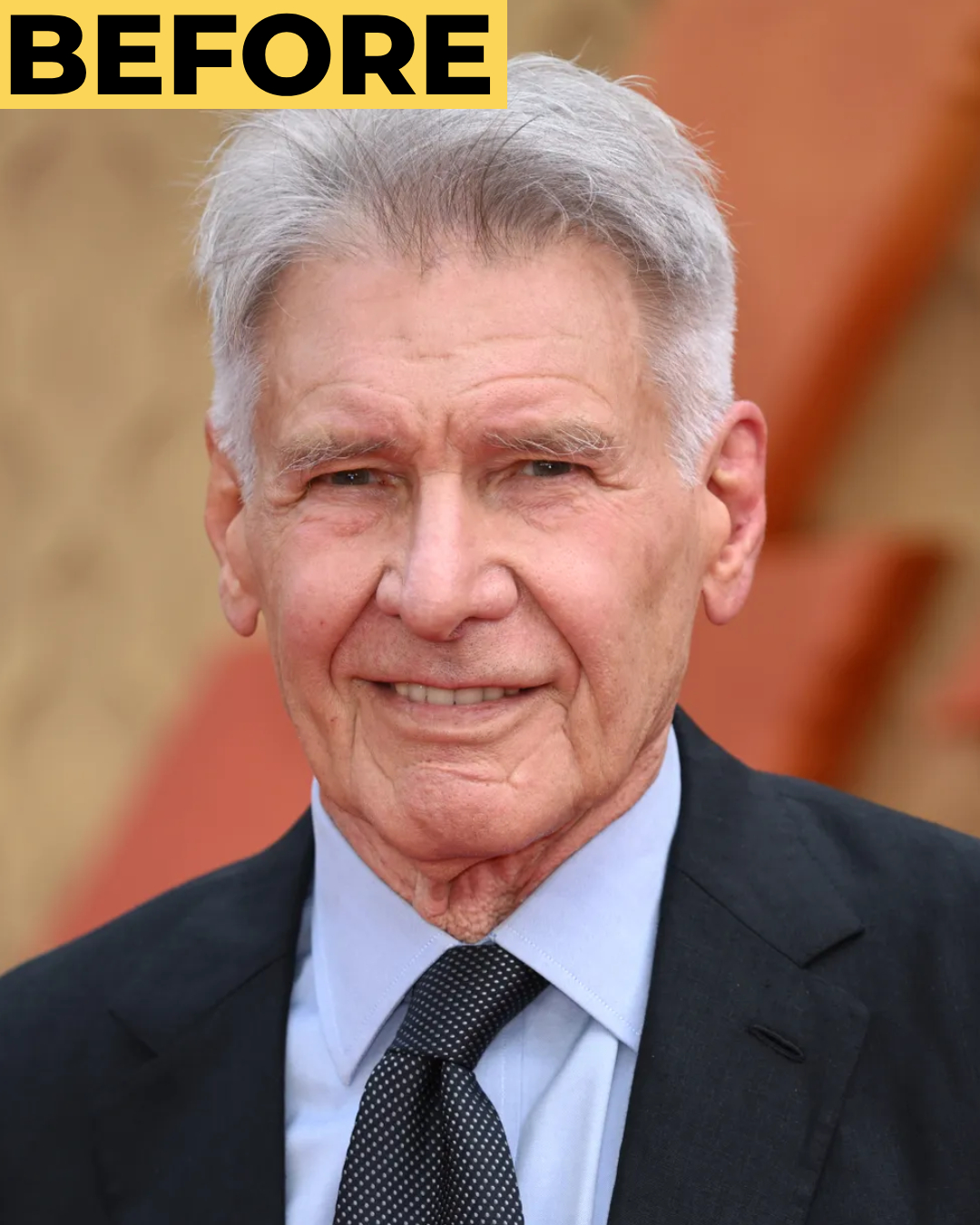 Harrison Ford attends the UK premiere of "Indiana Jones and the Dial of Destiny" in London on June 26, 2023. At the 2026 Emmys, the actor returned to the spotlight in classic black tie alongside Calista Flockhart. | Source: Getty Images