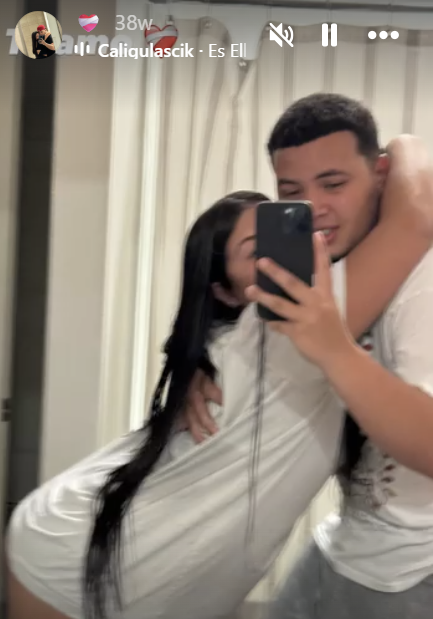 Hendry Gudiño and his girlfriend Ana Molina from his Instagram story highlights, dated August 2024 | Source: Instagram/heagg_628