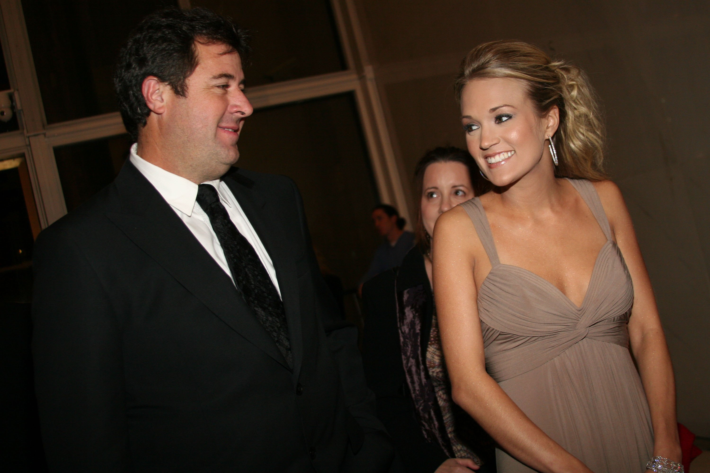 Carrie also posed with Vince Gill during the celebration; Gill performed "I Will Always Love You" as part of the musical tribute to Dolly. | Source: Getty Images