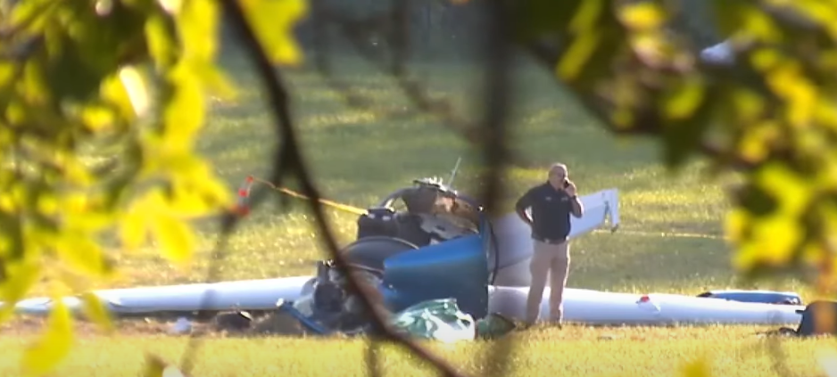 Footage of the crashed airplane from a report posted on October 16, 2025 | Source: Youtube/FOX Carolina News