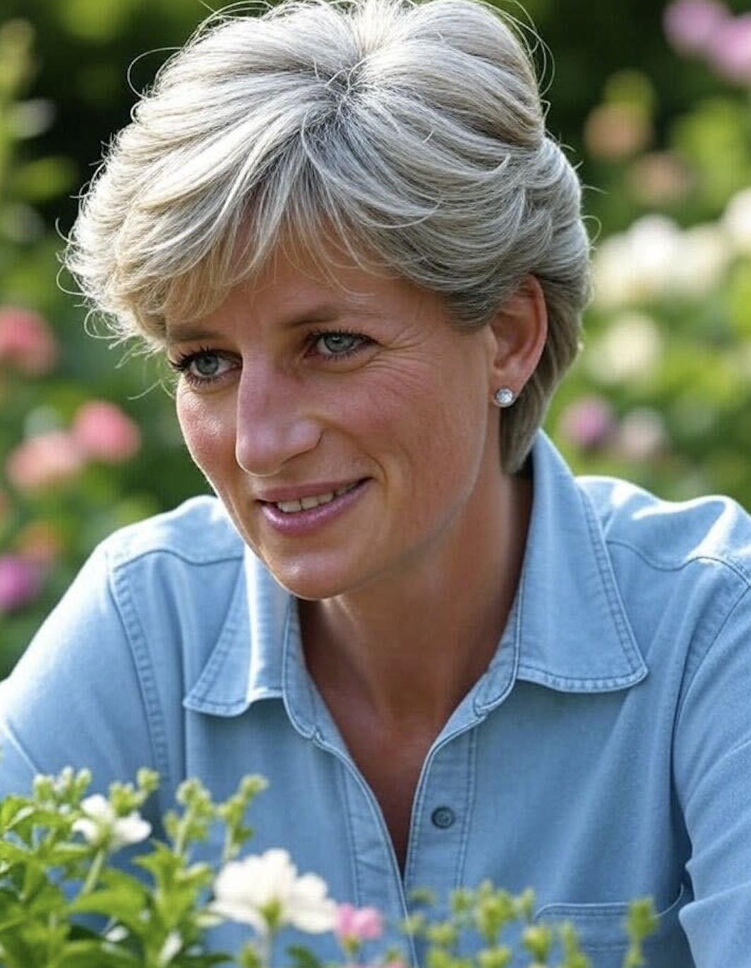 An Al-generated image of what Diana, Princess of Wales, could have looked like today. | Source: Grok