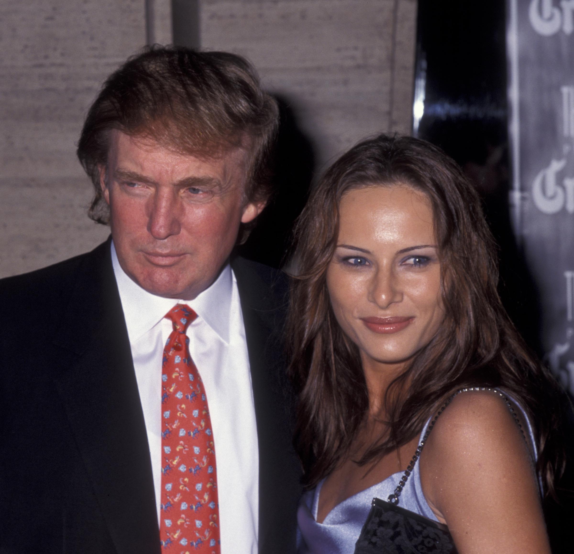 Donald Trump and Melania attend the premiere of "Celebrity" at Avery Fisher Hall at Lincoln Center in New York City on September 25, 1998 | Source: Getty Images
