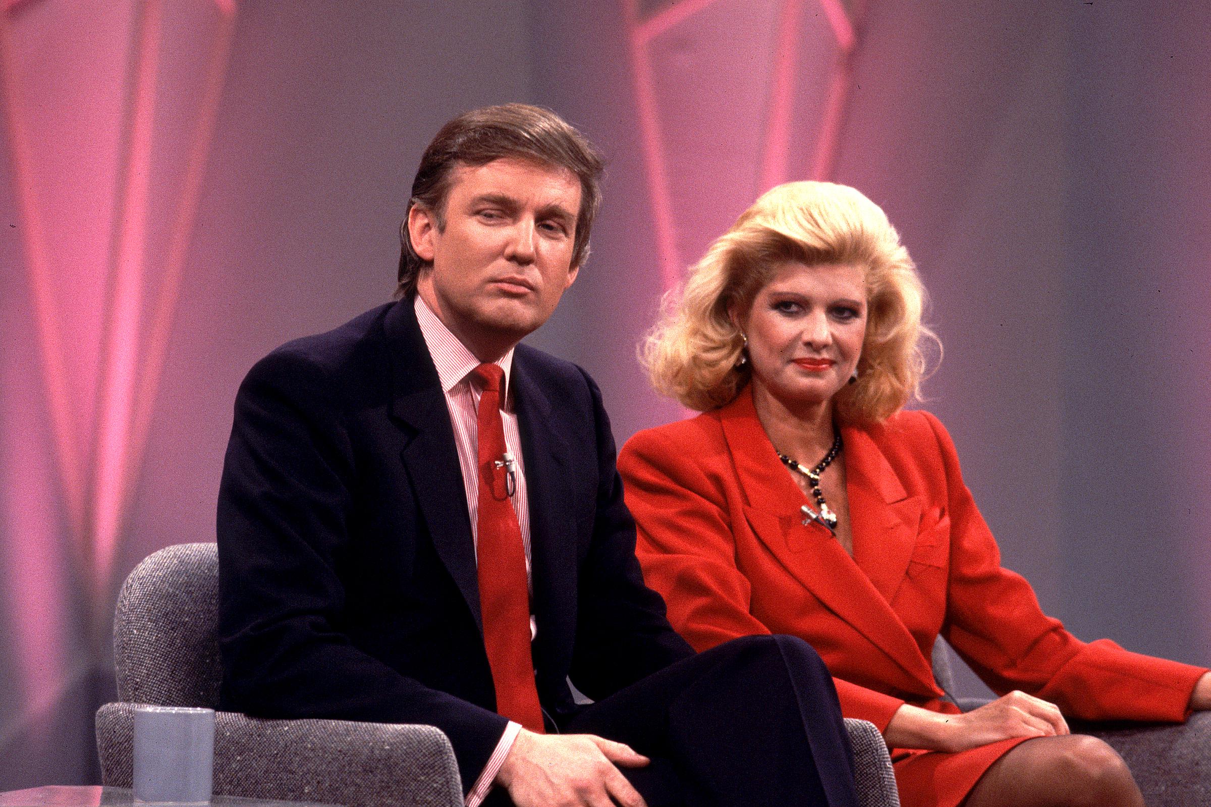 Donald and Ivana Trump on the "Oprah Winfrey Show" in Chicago, Illinois on April 25, 1988. | Source: Getty Images