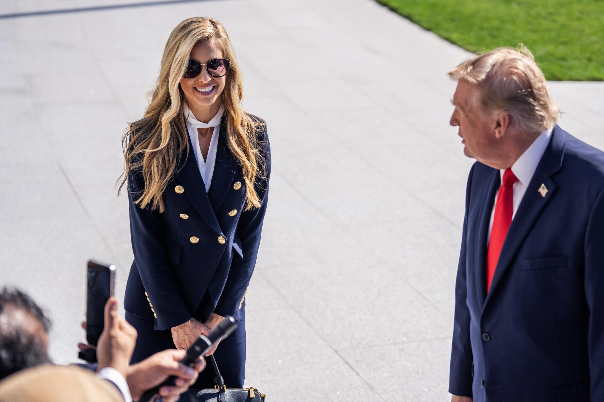 Former Trump press secretary Kayleigh McEnany later questioned whether Zacharia had been given enough time to prepare for the role. | Source: Getty Images.