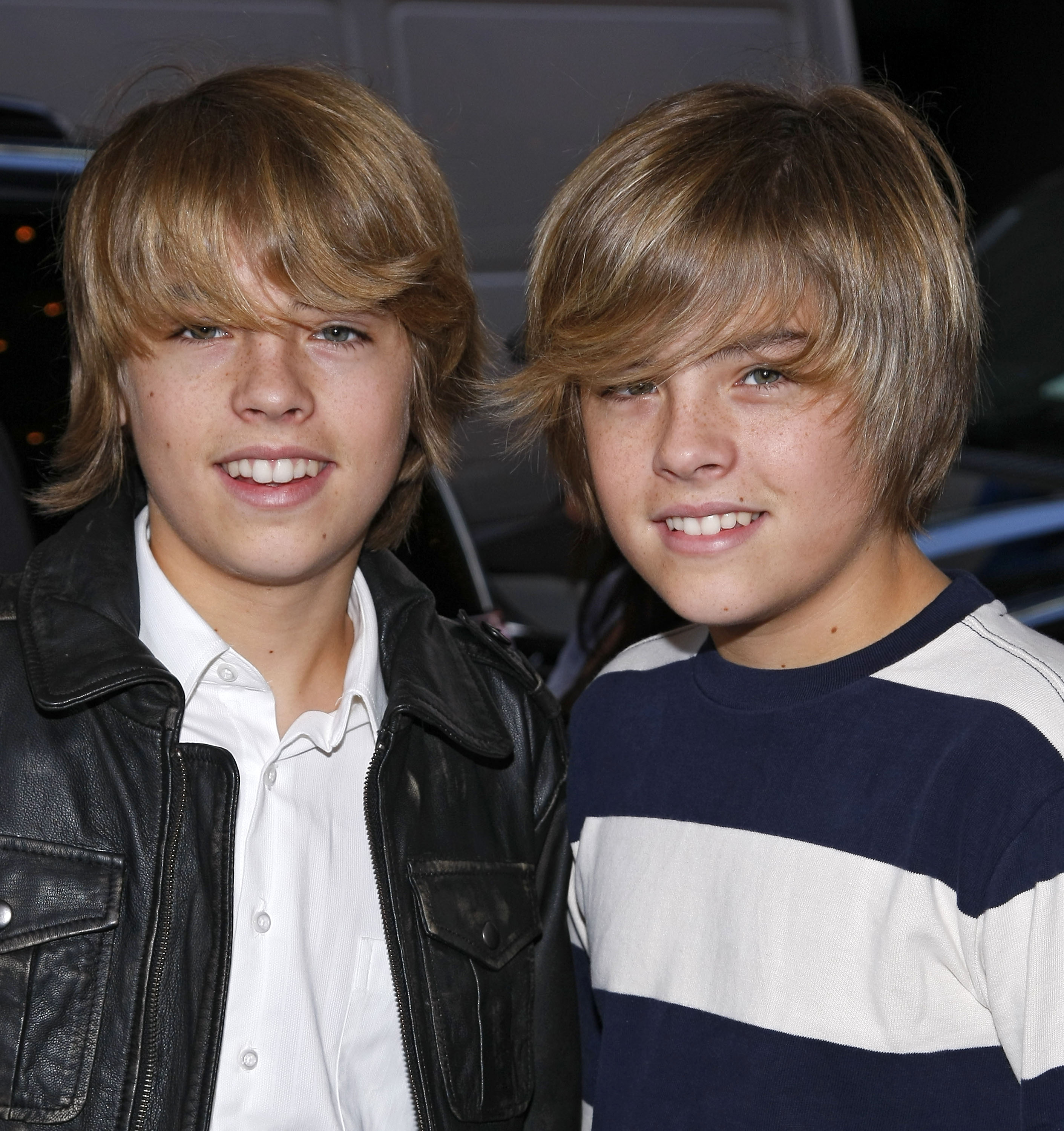 Cole and Dylan Sprouse spotted at MTV's TRL in New York City on October 14, 2008. | Source: Getty Images