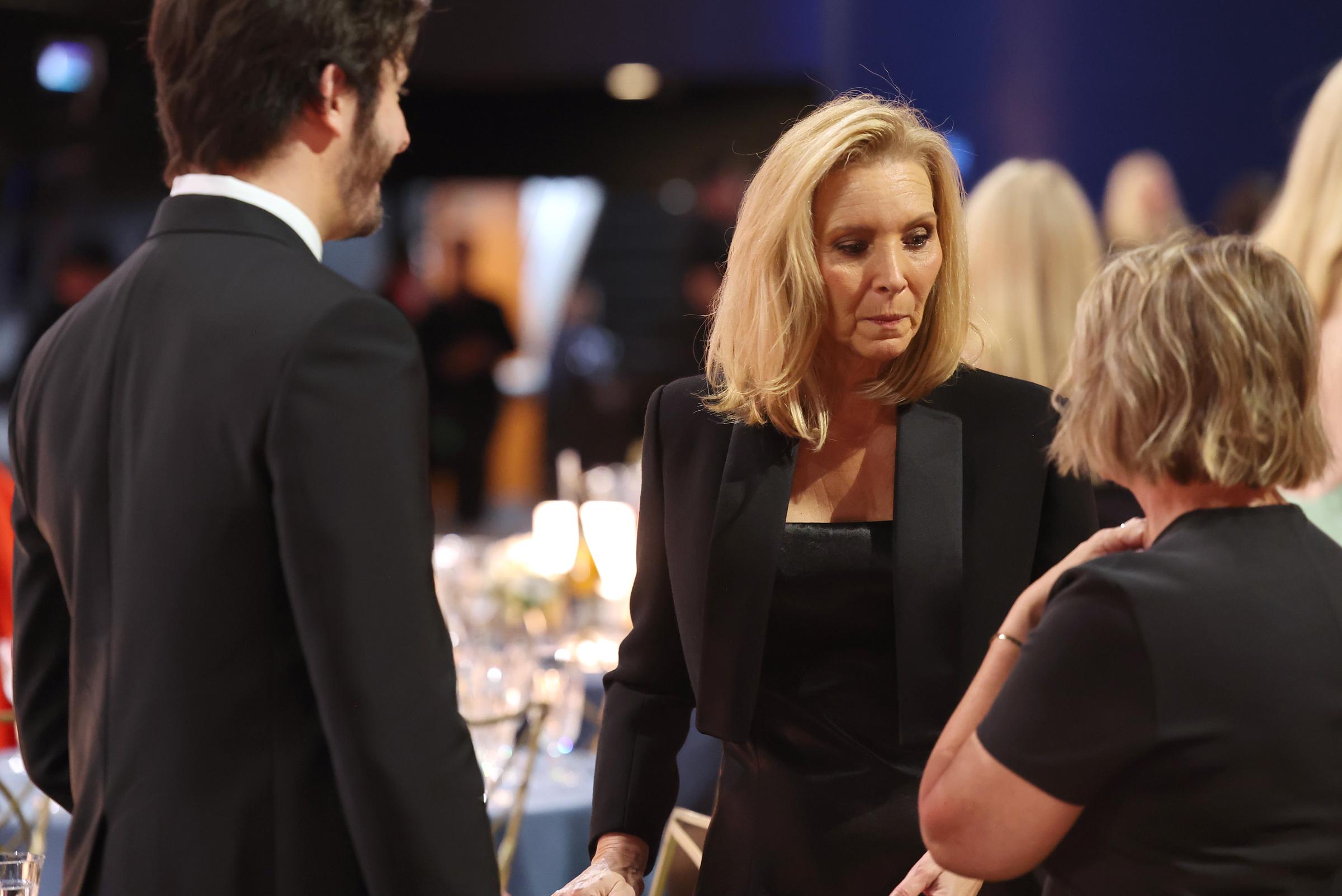 Kudrow and Stern were also photographed together inside the ceremony after their arrivals-carpet appearance. Their Emmys outing came months after the mother and son worked together professionally on the final season of "The Comeback." | Source: Getty Images