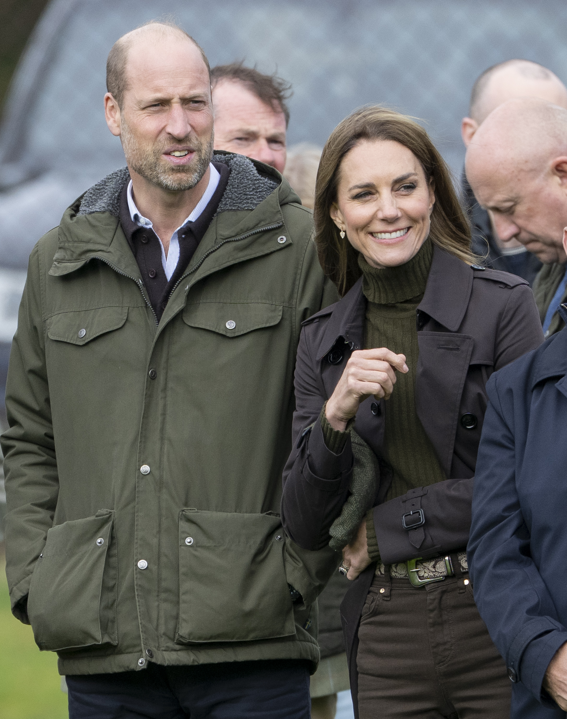Catherine and William coordinated in earthy tones for their day on the Isle of Bute. The princess's relaxed look later drew compliments from people following the visit online. | Source: Getty Images