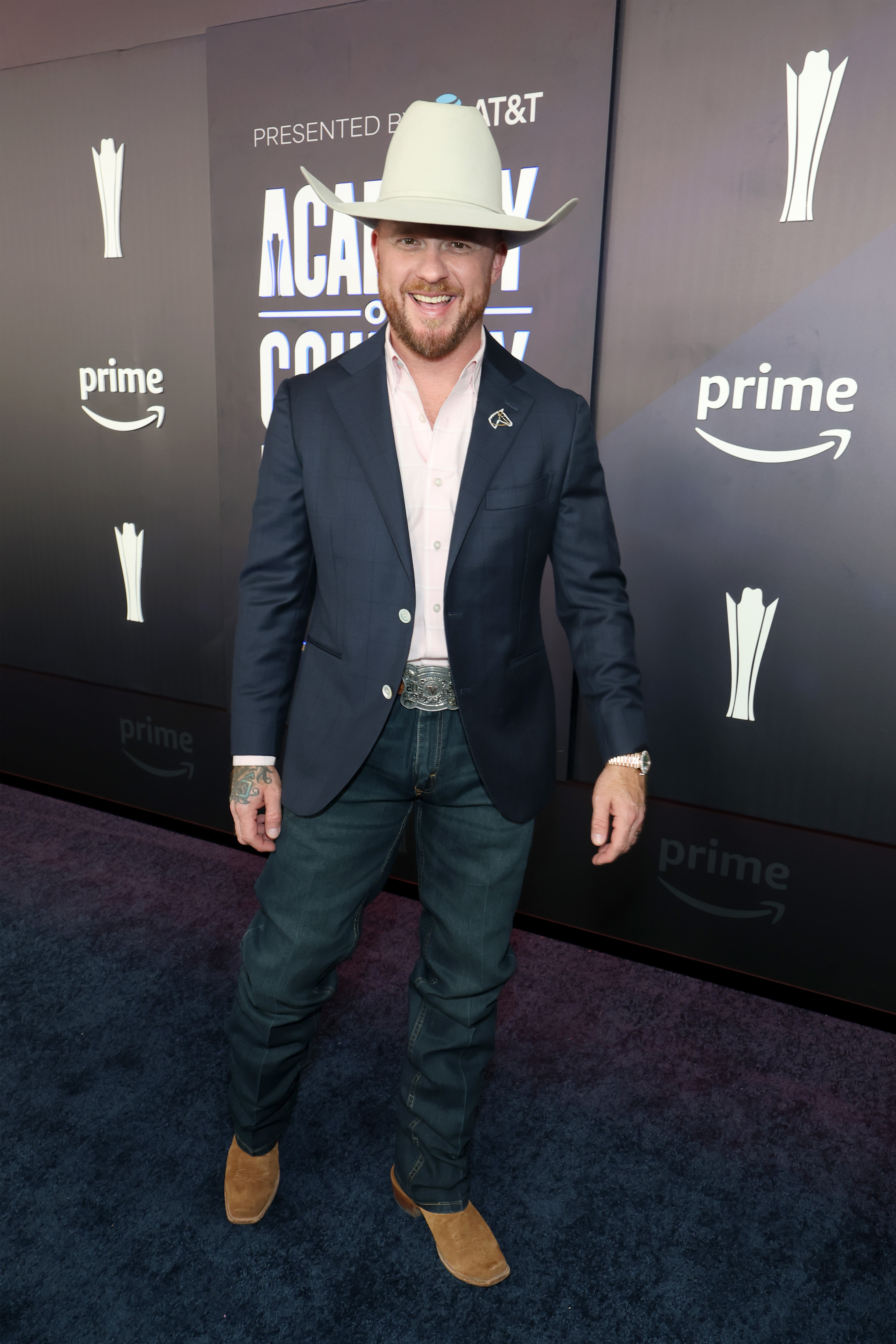 Cody Johnson smiles during ACM Awards arrivals in Las Vegas on May 17, 2026 | Source: Getty Images