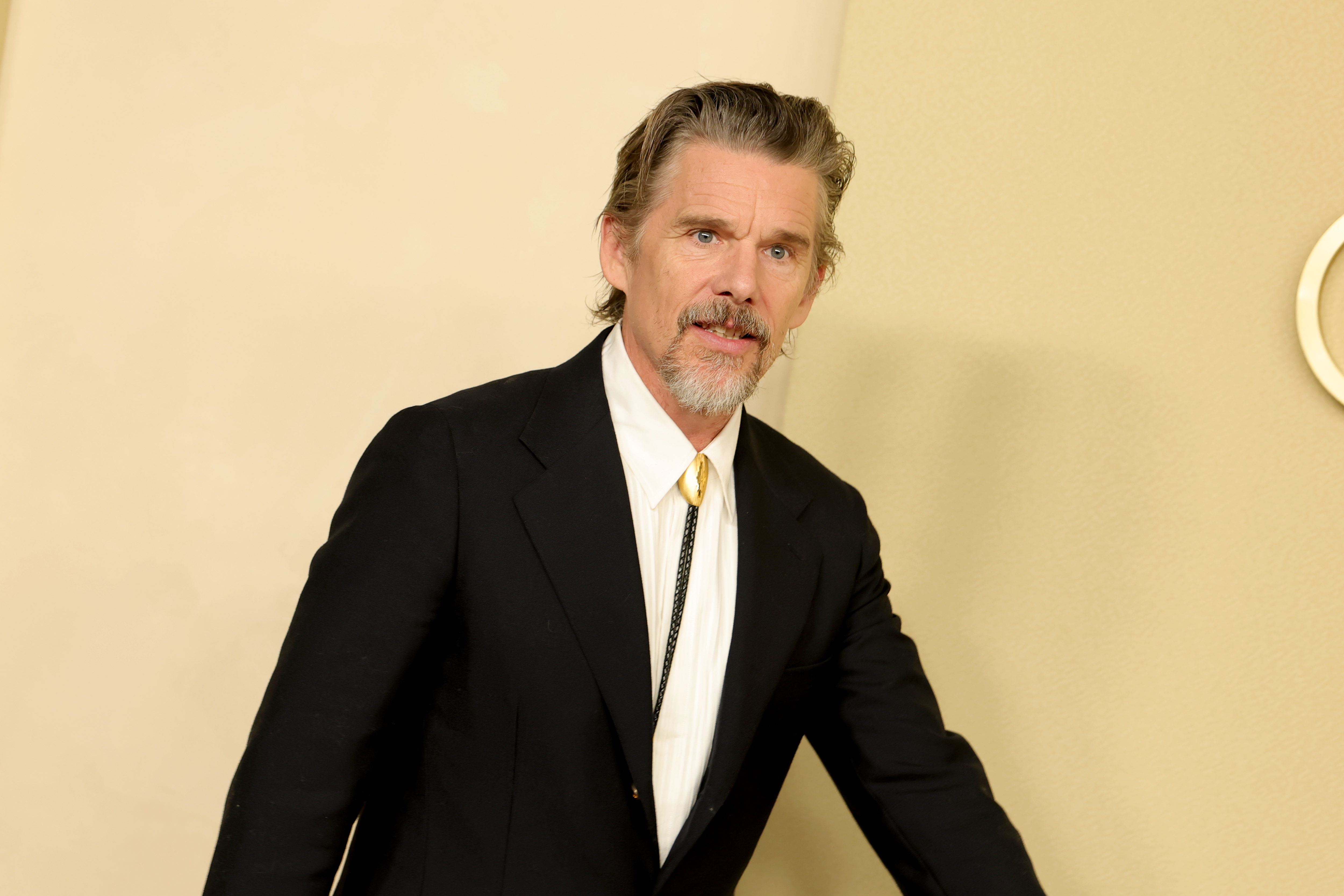 Ethan Hawke attends the 98th Oscar Nominees Luncheon at The Beverly Hilton in California on February 10, 2026. | Source: Getty Images