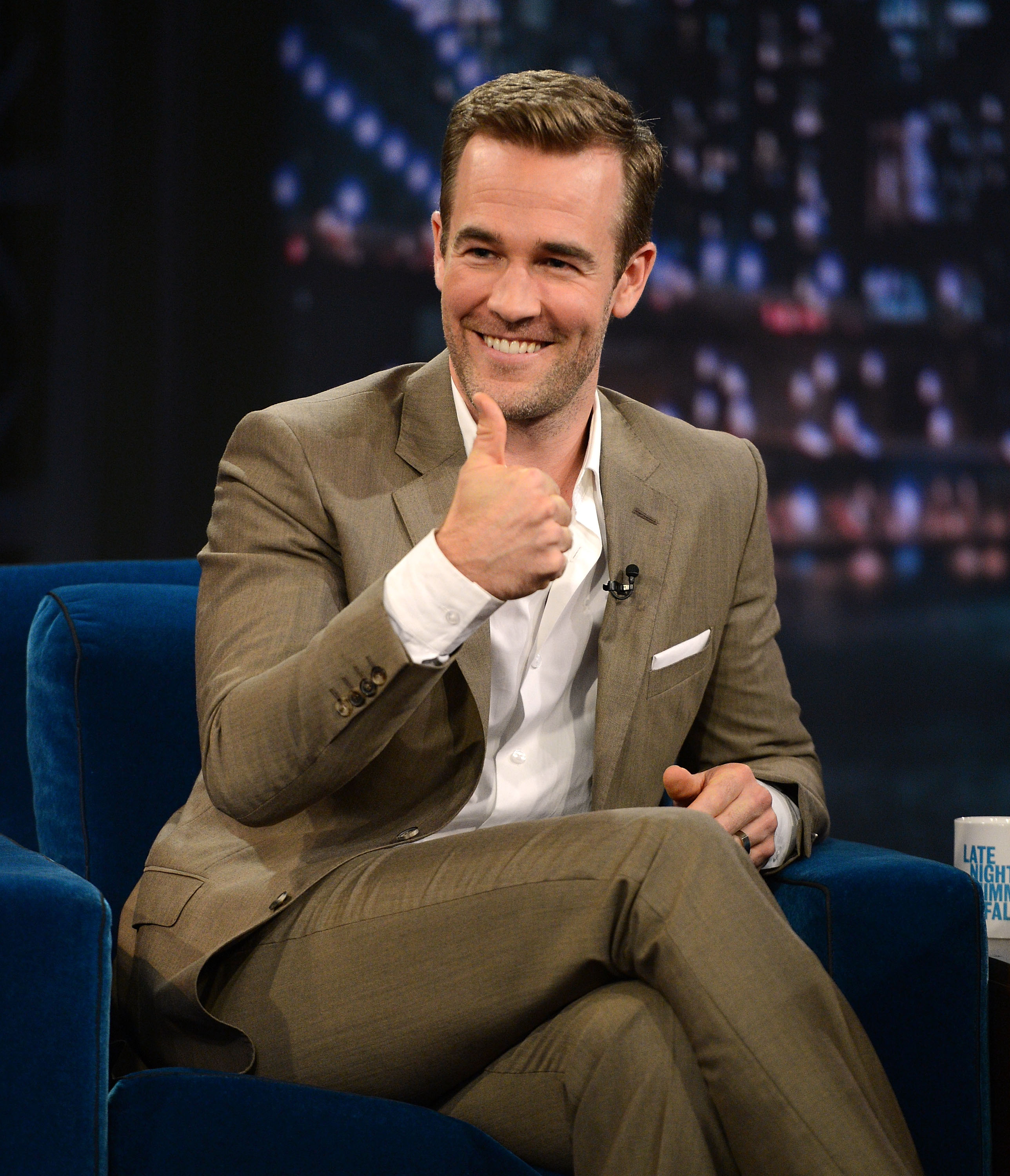 James Van Der Beek visits "Late Night Show with Jimmy Fallon" in New York City on October 26, 2012 | Source: Getty Images