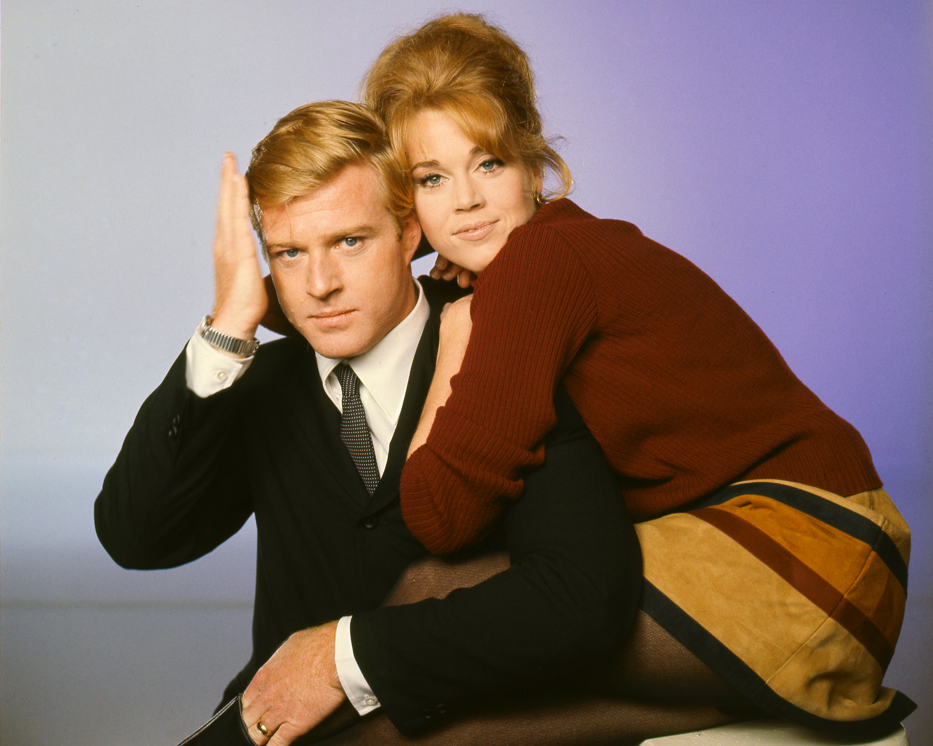 Robert Redford and Jane Fonda in a promotional portrait for "Barefoot In The Park" in 1967. | Source: Getty Images