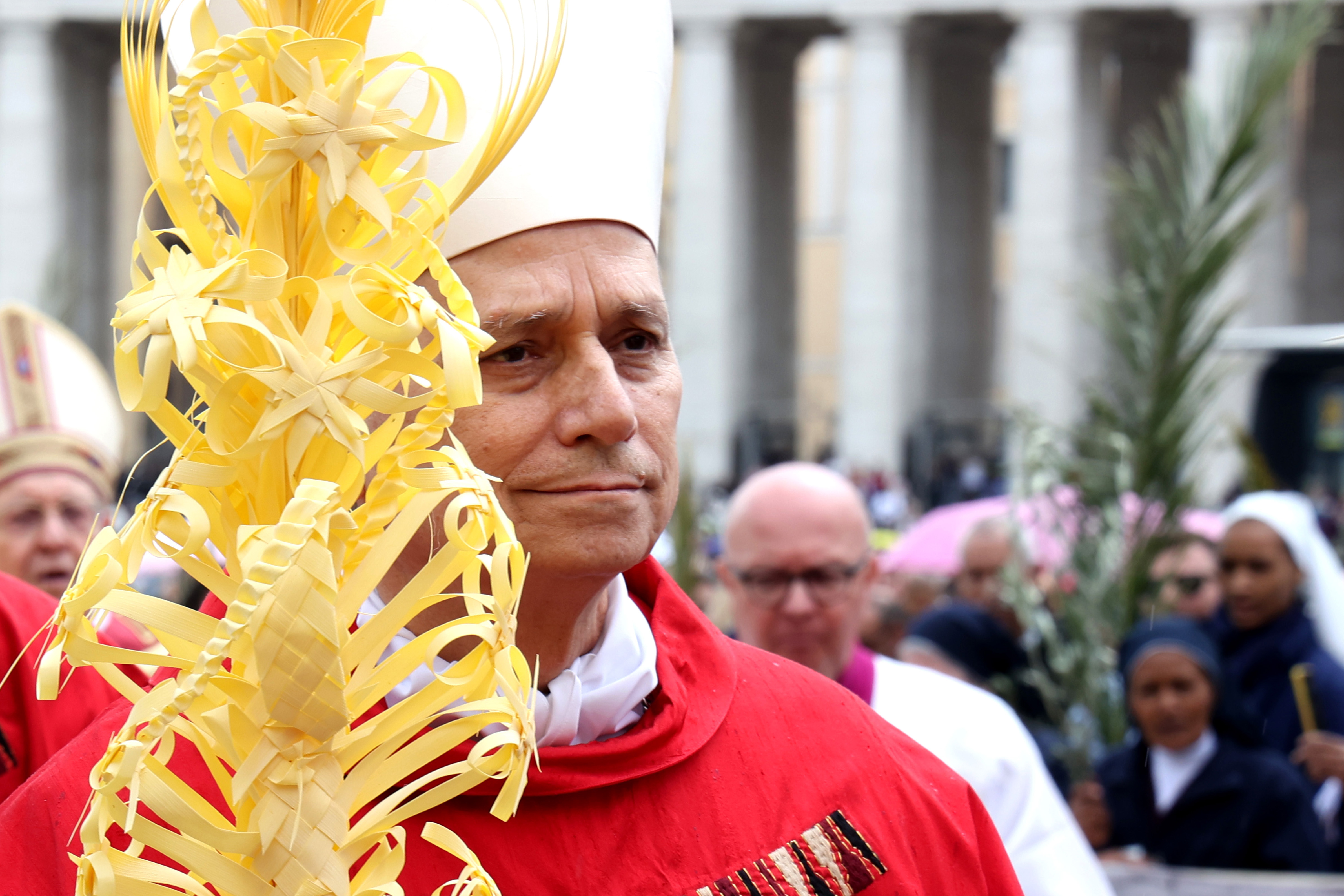 Pope Leo XIV attends Palm Sunday Mass at St. Peter's Square in Vatican City, on April 13, 2025 | Source: Getty Images