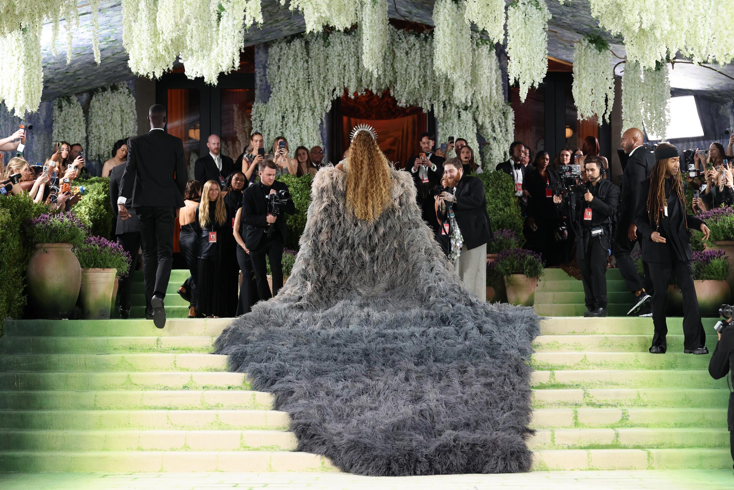 Beyoncé attends the Met Gala celebrating "Costume Art" at The Metropolitan Museum of Art on May 4, 2026, in New York City | Source: Getty Images