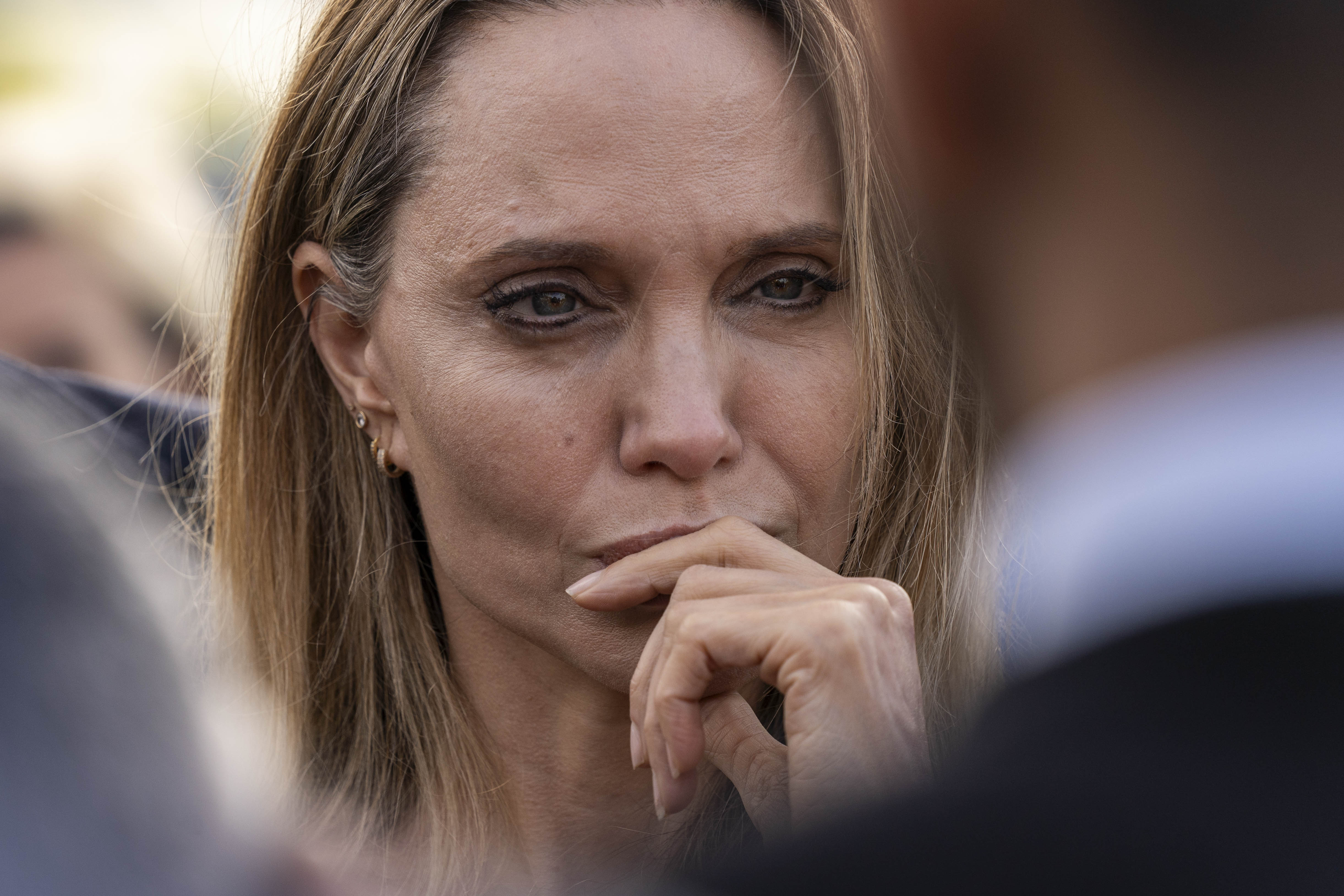 Angelina Jolie visits the Egypt-Gaza border area on January 2, 2026. The actress remains one of Hollywood's most closely watched stars, and her recent pickleball photos quickly became a topic of conversation online. | Source: Getty Images