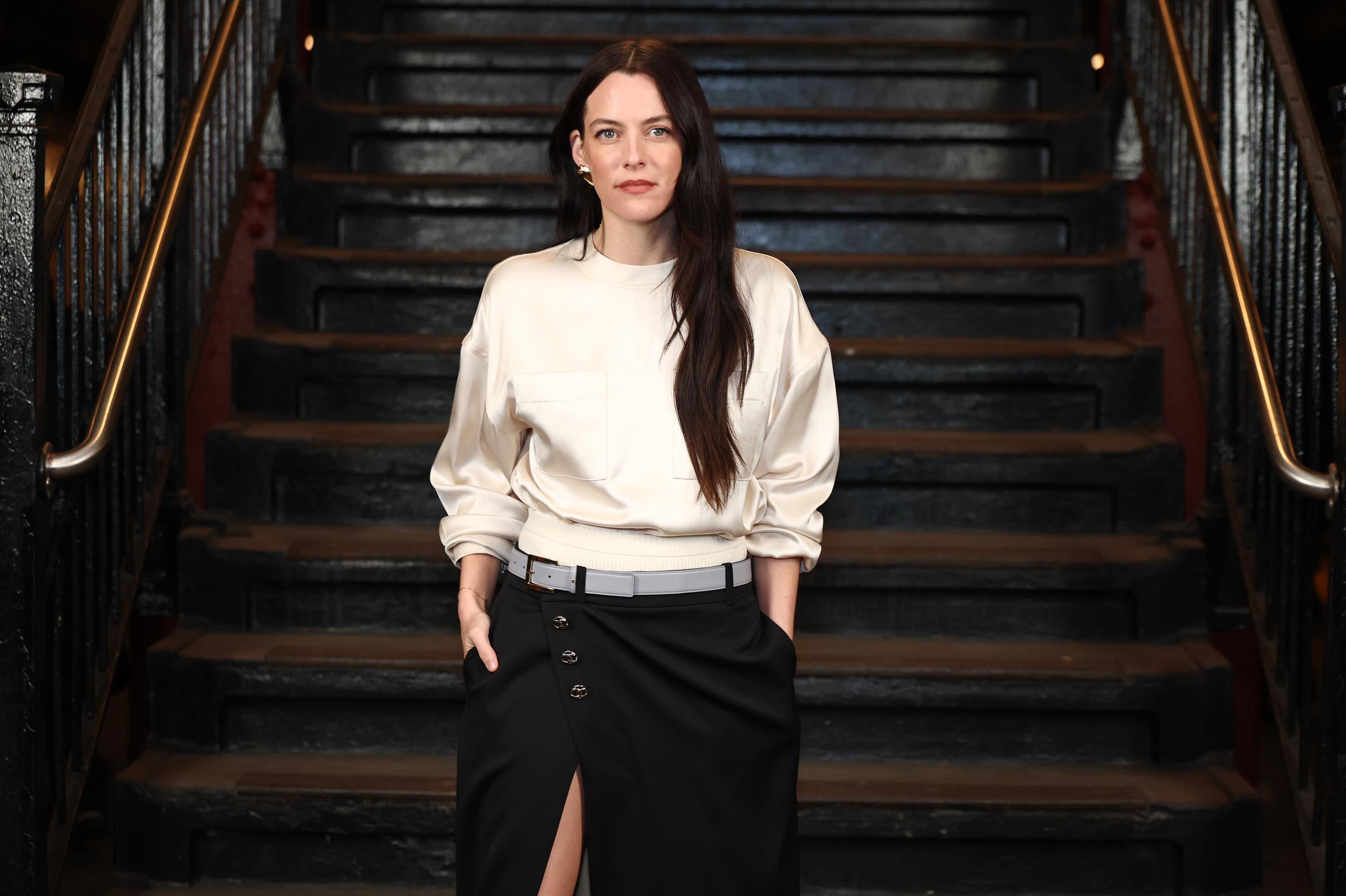 Riley Keough attends the CHANEL Métiers d’Art Show in New York City on December 2, 2025. | Source: Getty Images