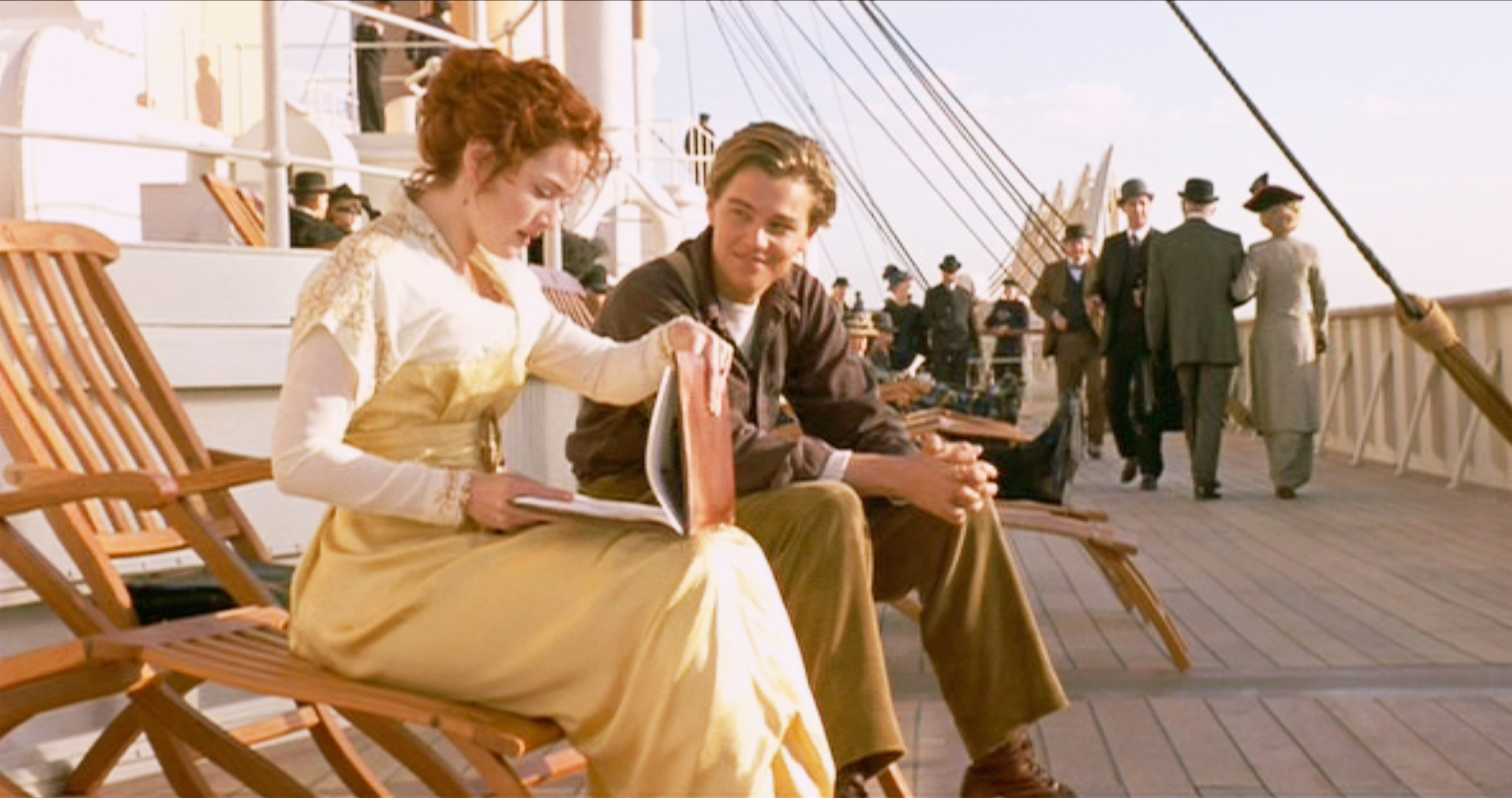 Rose and Jack on the Titanic. | Source: Getty Images