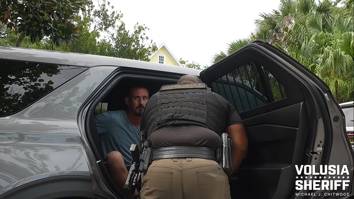 Scott Allen Gardner pictured inside a vehicle, dated June 2025 | Source: Facebook/VolusiaSheriff'sOffice