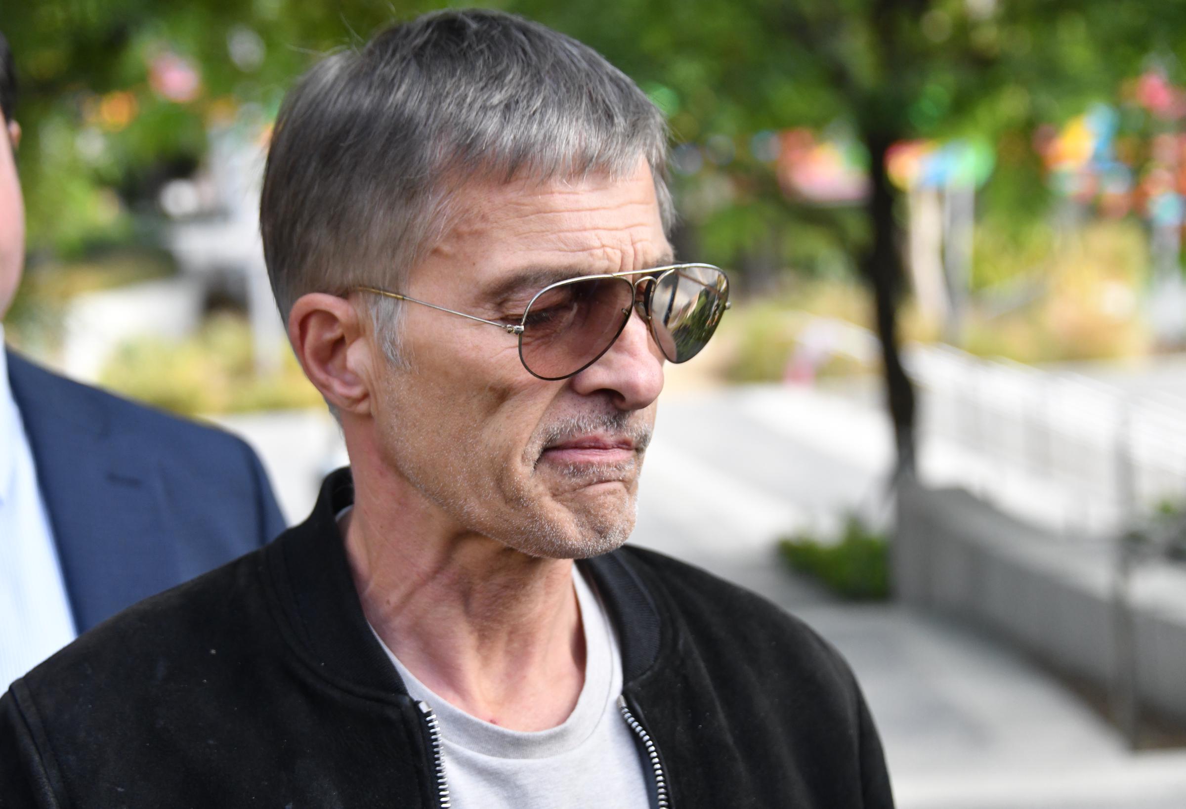 Olivier Martinez is seen outside a Los Angeles courthouse with his lawyers on October 29, 2026. The judge rejected a request from his legal team to reopen evidence over a controversial Instagram post. | Source: Getty Images