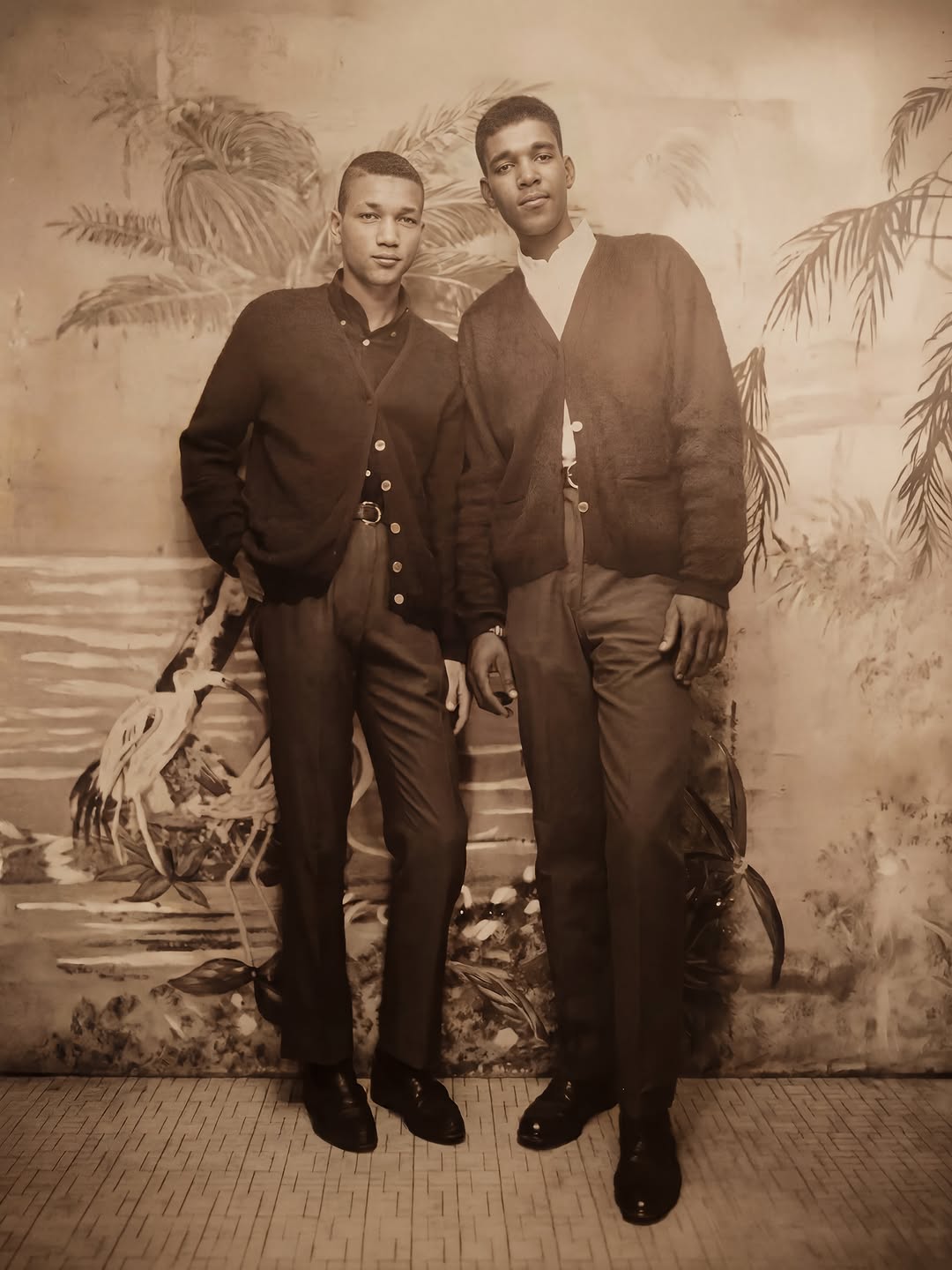 A nostalgic photo of Monica's dad, M.C. Arnold Jr. and someone else. | Source: Instagram/monicadenise