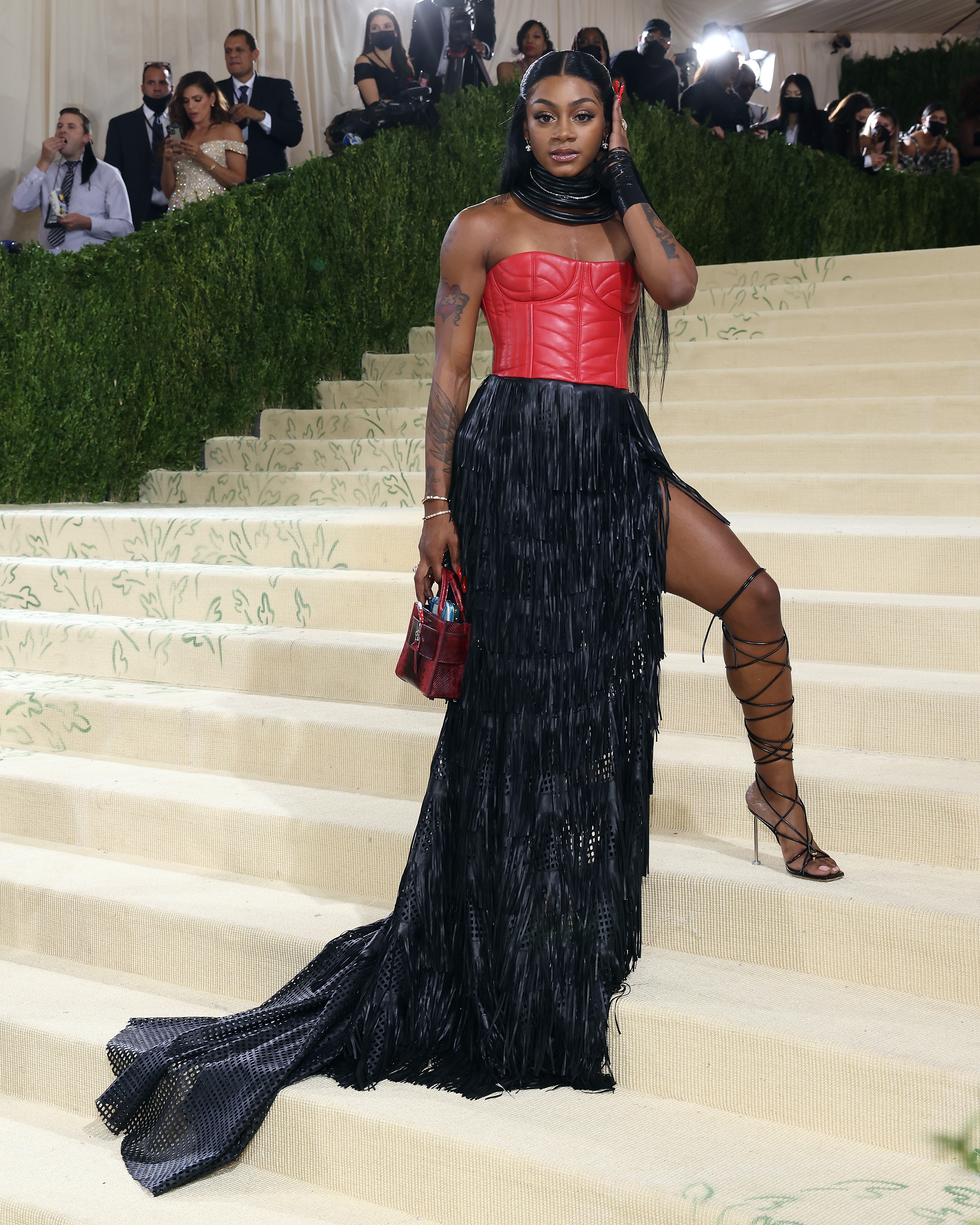 Sha'Carri Richardson attends The Met Gala benefit "In America: A Lexicon of Fashion" at The Metropolitan Museum of Art on September 13, 2021, in New York City | Source: Getty Images