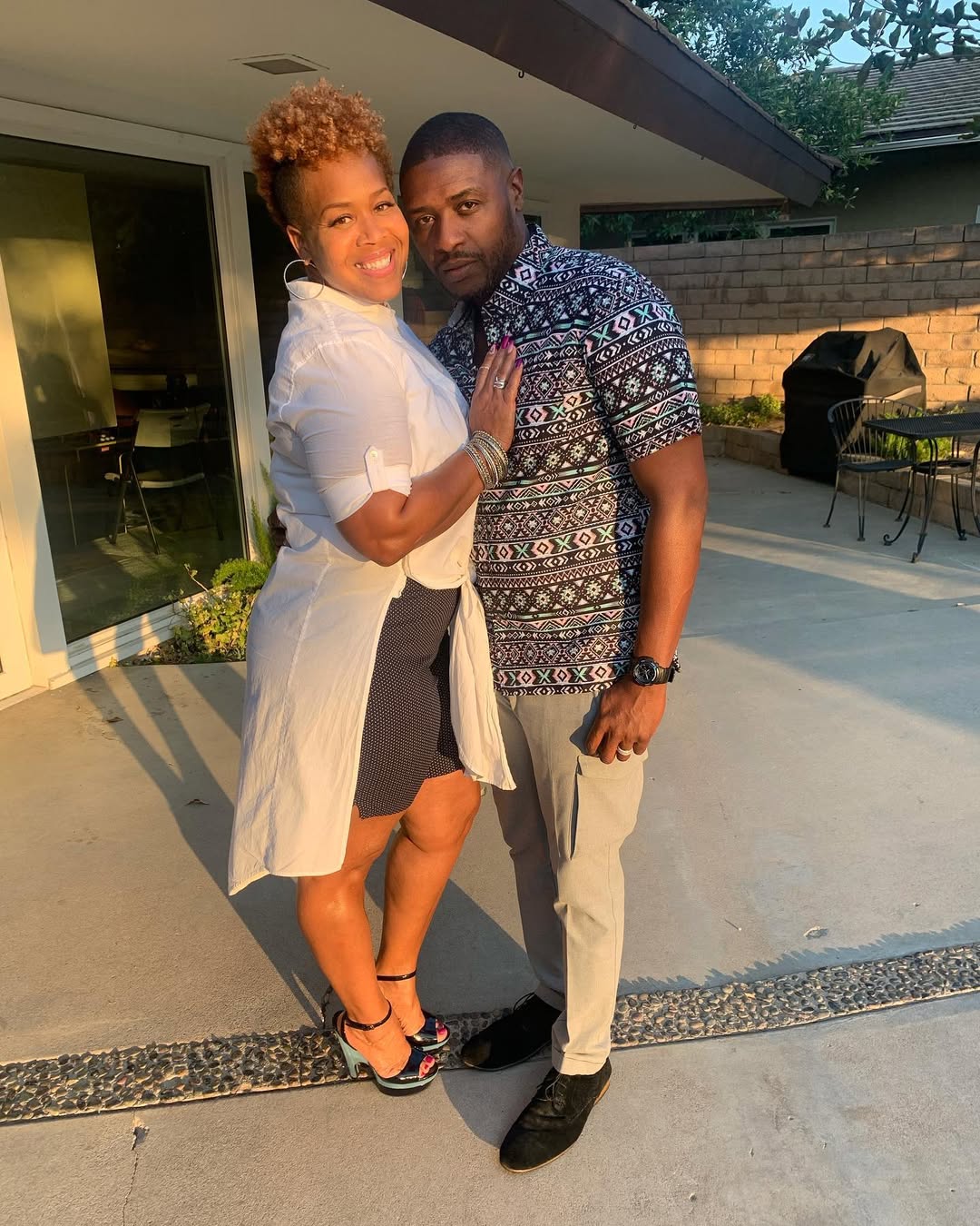 Tina and Teddy Campbell seen in a post dated August 13, 2021 | Source: Instagram/teddyandtina