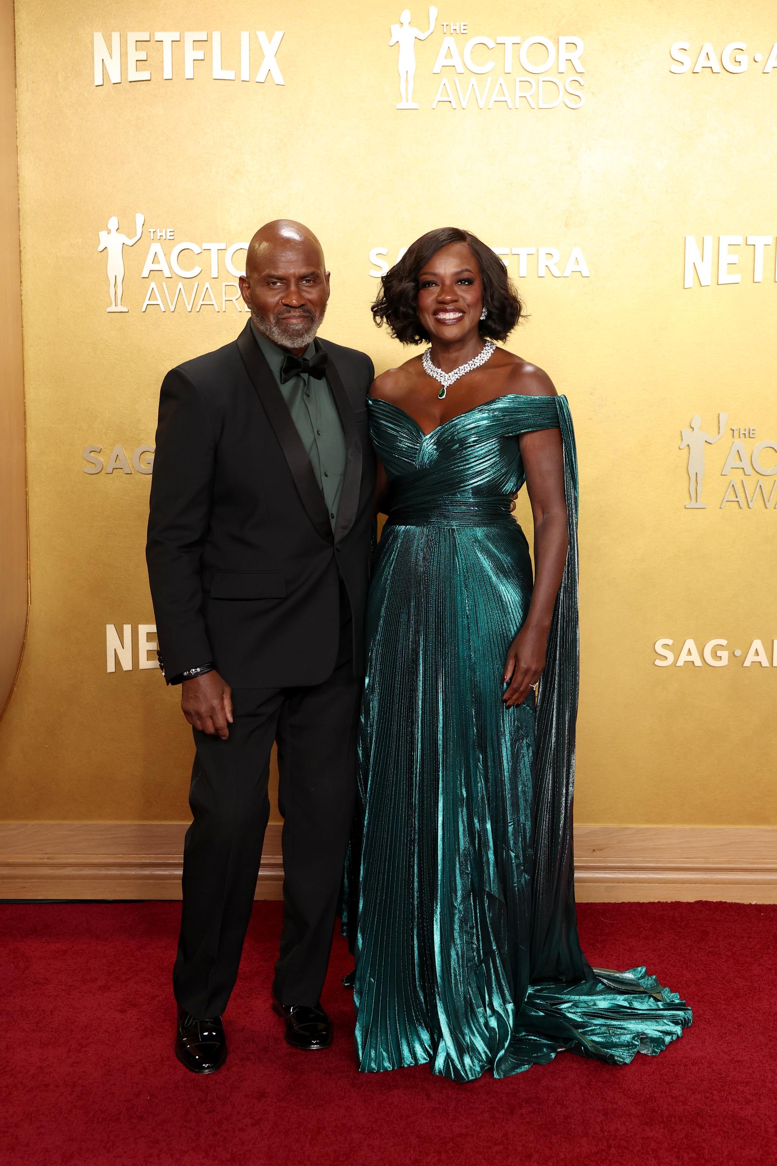 Viola Davis poses with her husband Julius Tennon | Source: Getty Images