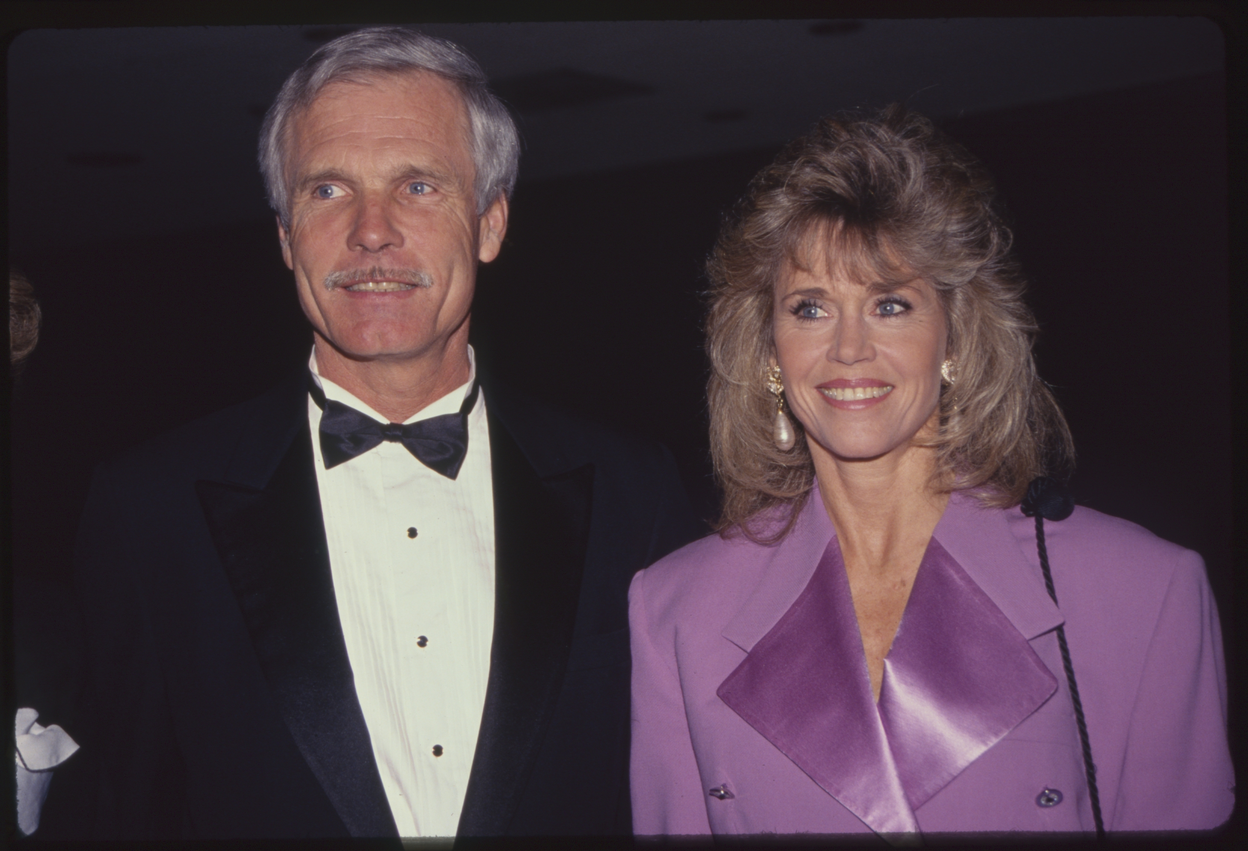 Ted Turner and Jane Fonda attend the National Association of Television Arts and Sciences (NATAS) ceremony on February 21, 1991 | Source: Getty Images