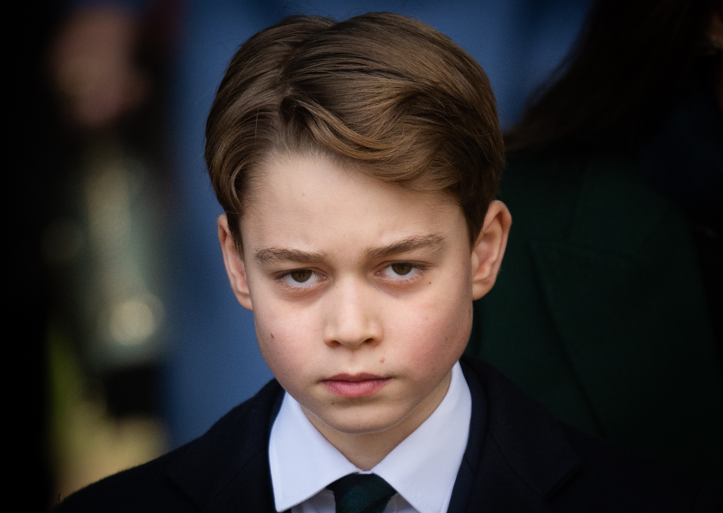 By Christmas 2024, George was 11 and attending the royal family’s Christmas morning service at Sandringham. The close-up portrait offers another clear point in the timeline between the young boy of his earlier appearances and the teenager who would begin at Eton less than two years later.