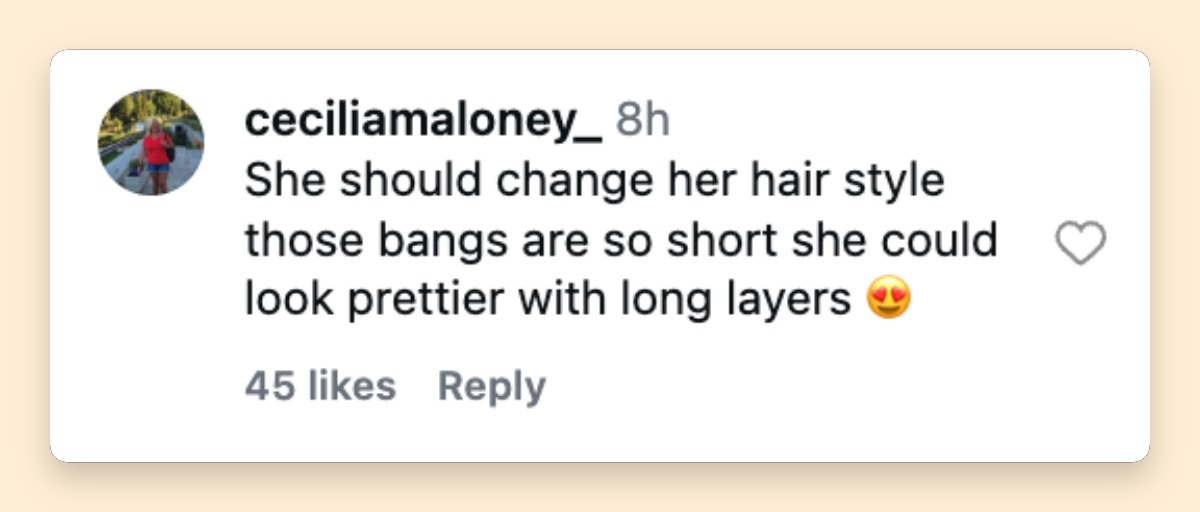 A fan suggests Taylor Swift try a different hairstyle, saying she could look prettier with longer layers. | Source: Instagram/tmztv