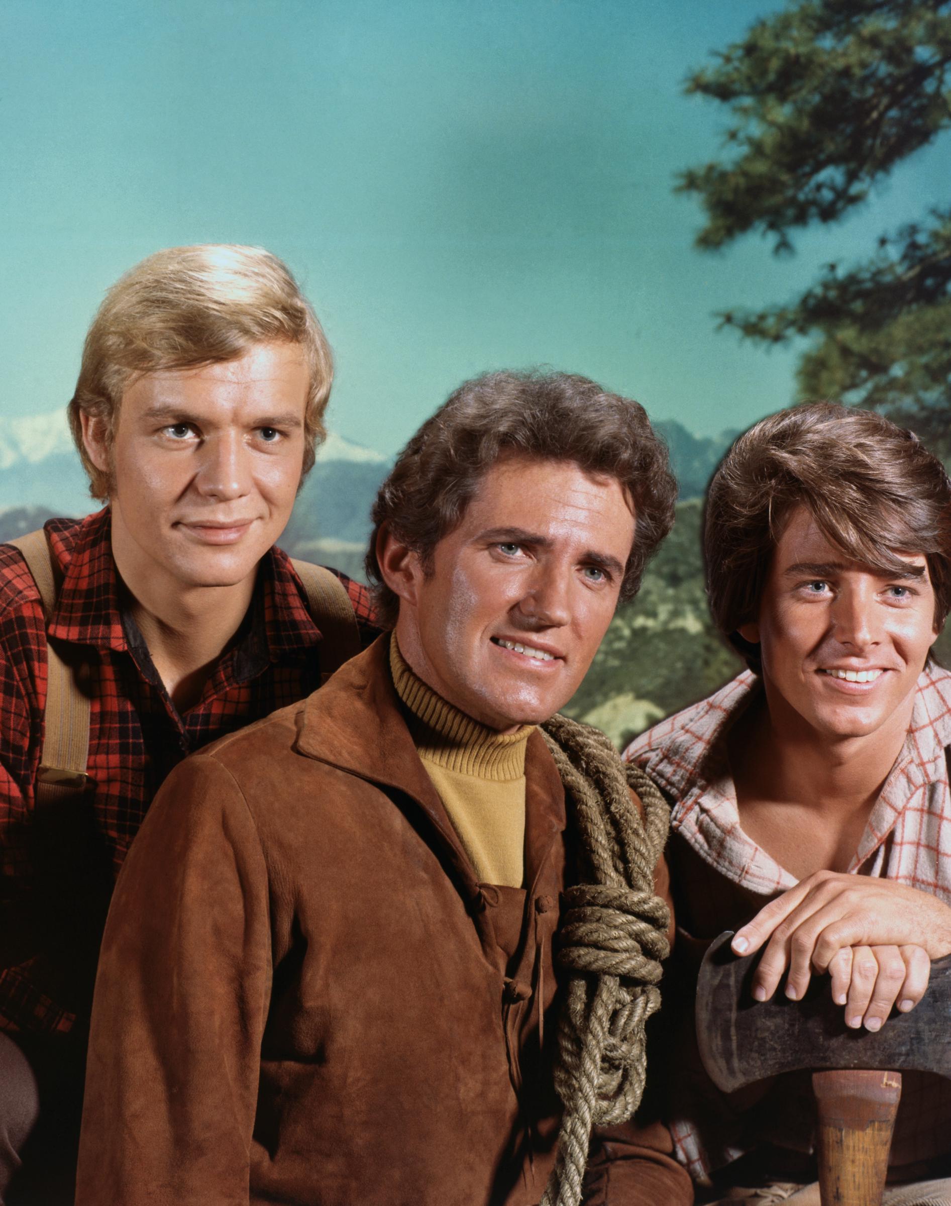 Bobby Sherman photographed with his "Stars of Here Come the Brides" co-stars circa 1968. | Source: Getty Images