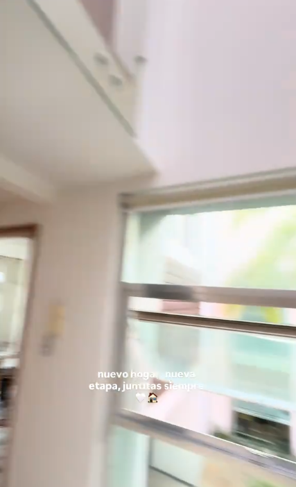 Image of Romina Marcos' new apartment with her girlfriend Laura Salazar. | Source: TikTok/romimarcos