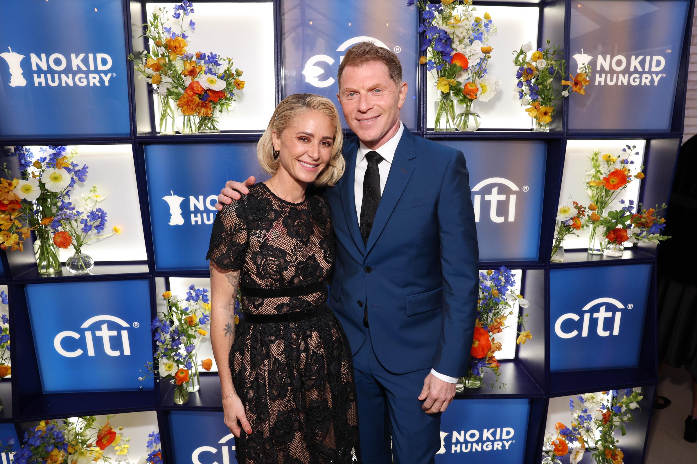 Brooke Williamson and Bobby Flay at The 2025 No Kid Hungry Los Angeles Dinner on March 17, 2025 in Los Angeles, California | Source: Getty Images