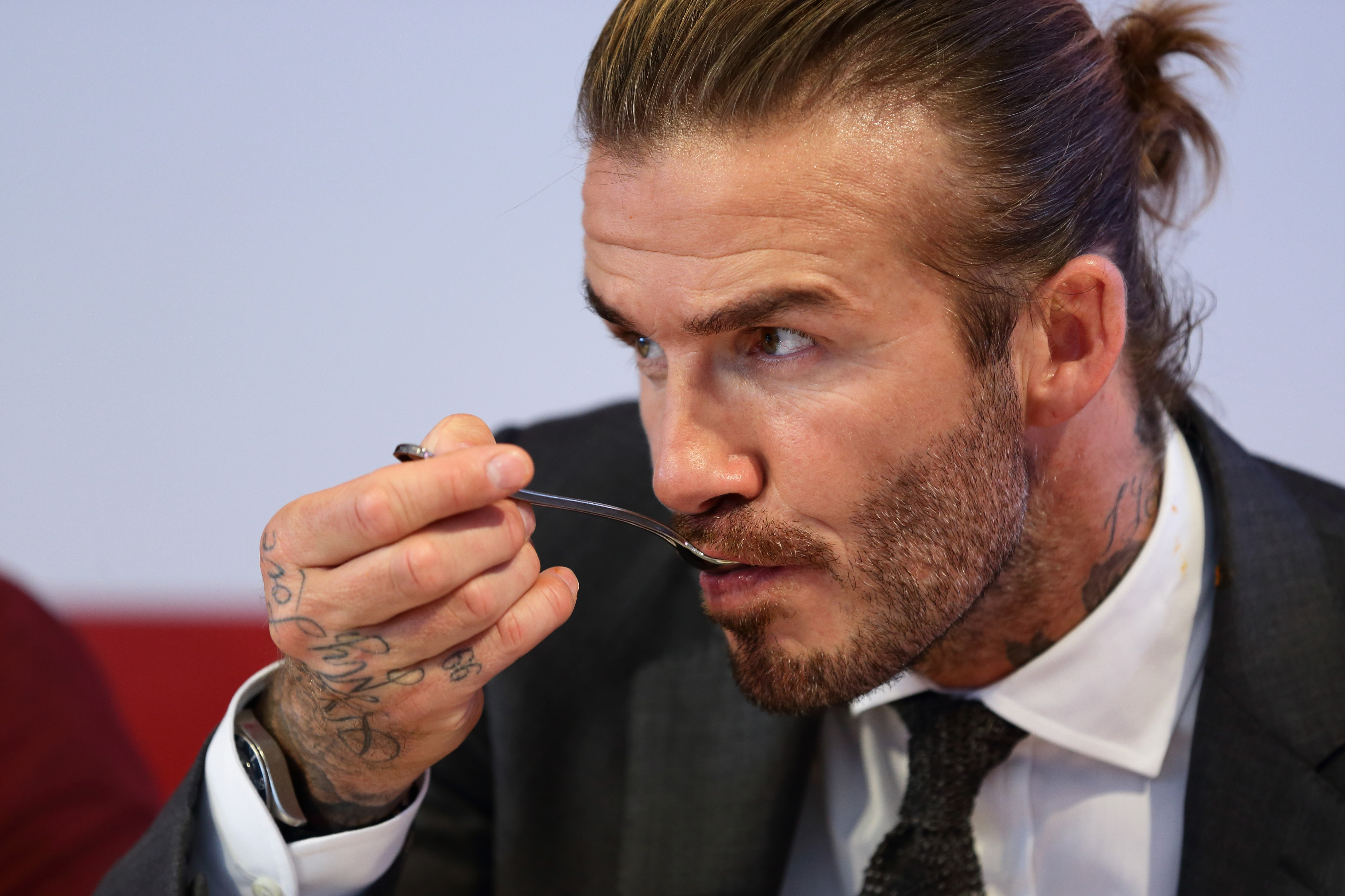 David has become closely involved in food-related events and partnerships alongside his work as president and co-owner of Inter Miami CF. | Source: Getty Images.