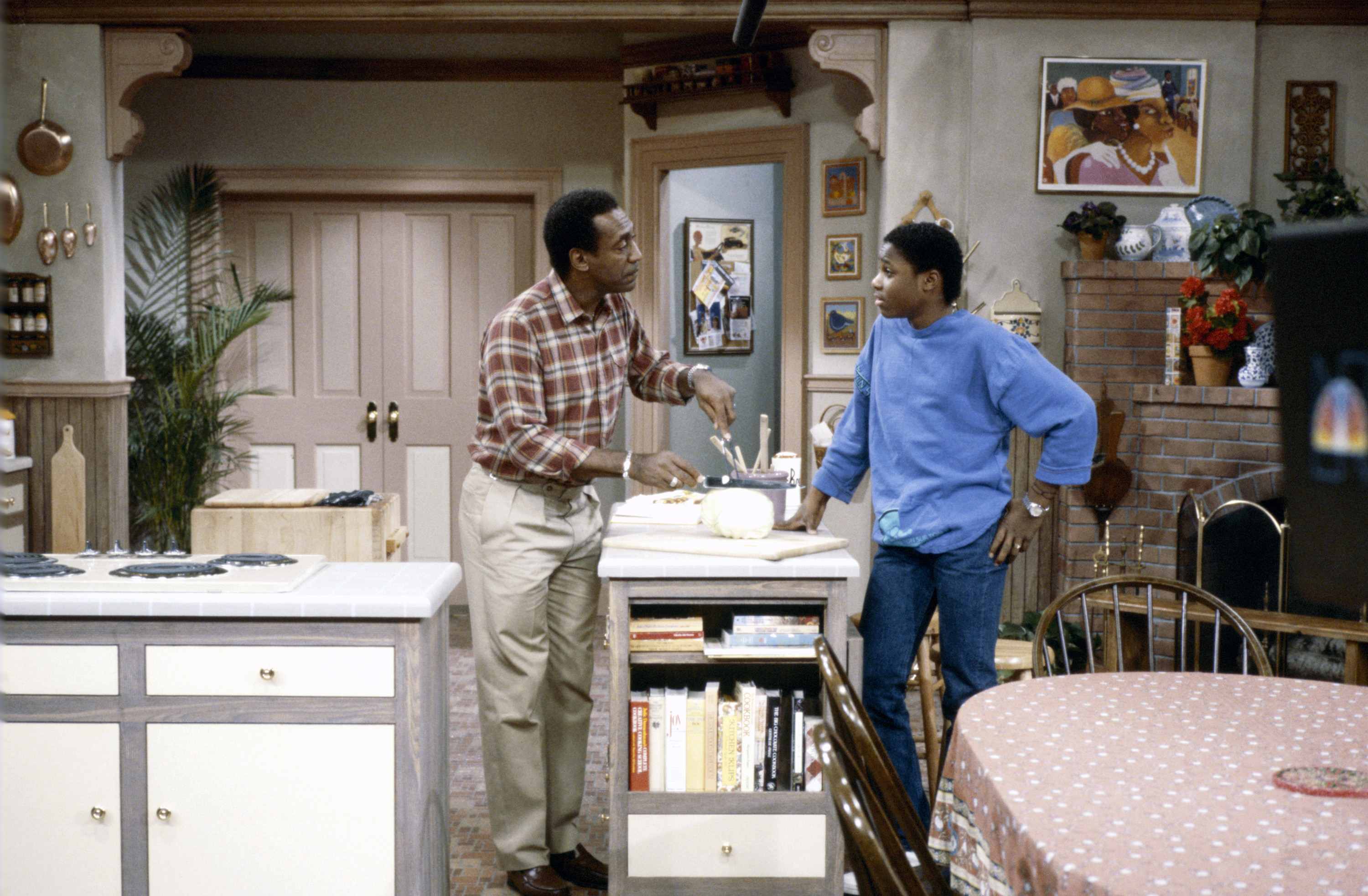 Bill Cosby and Malcolm-Jamal Warner on "The Cosby Show," on November 19, 2007 | Source: Getty Images