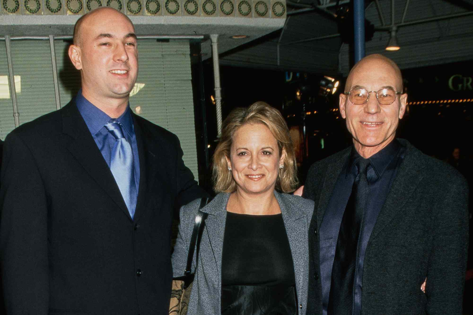 Patrick Stewart pictured with his son Daniel and then-partner Wendy Neuss. Daniel followed his father into acting, even portraying Picard’s son in a 1992 episode of Star Trek: The Next Generation, years before Stewart publicly revealed their strained relationship. | Source: Getty Images